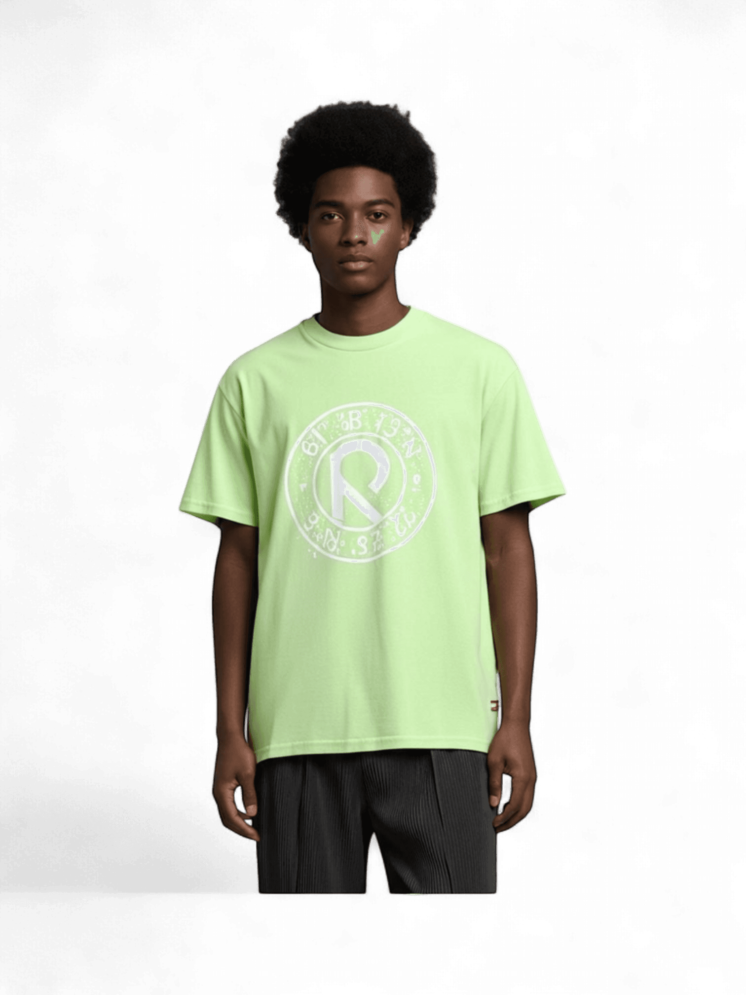 Insulated Green Water Bottle with Blue AirPods Case and Pink Glasses 1