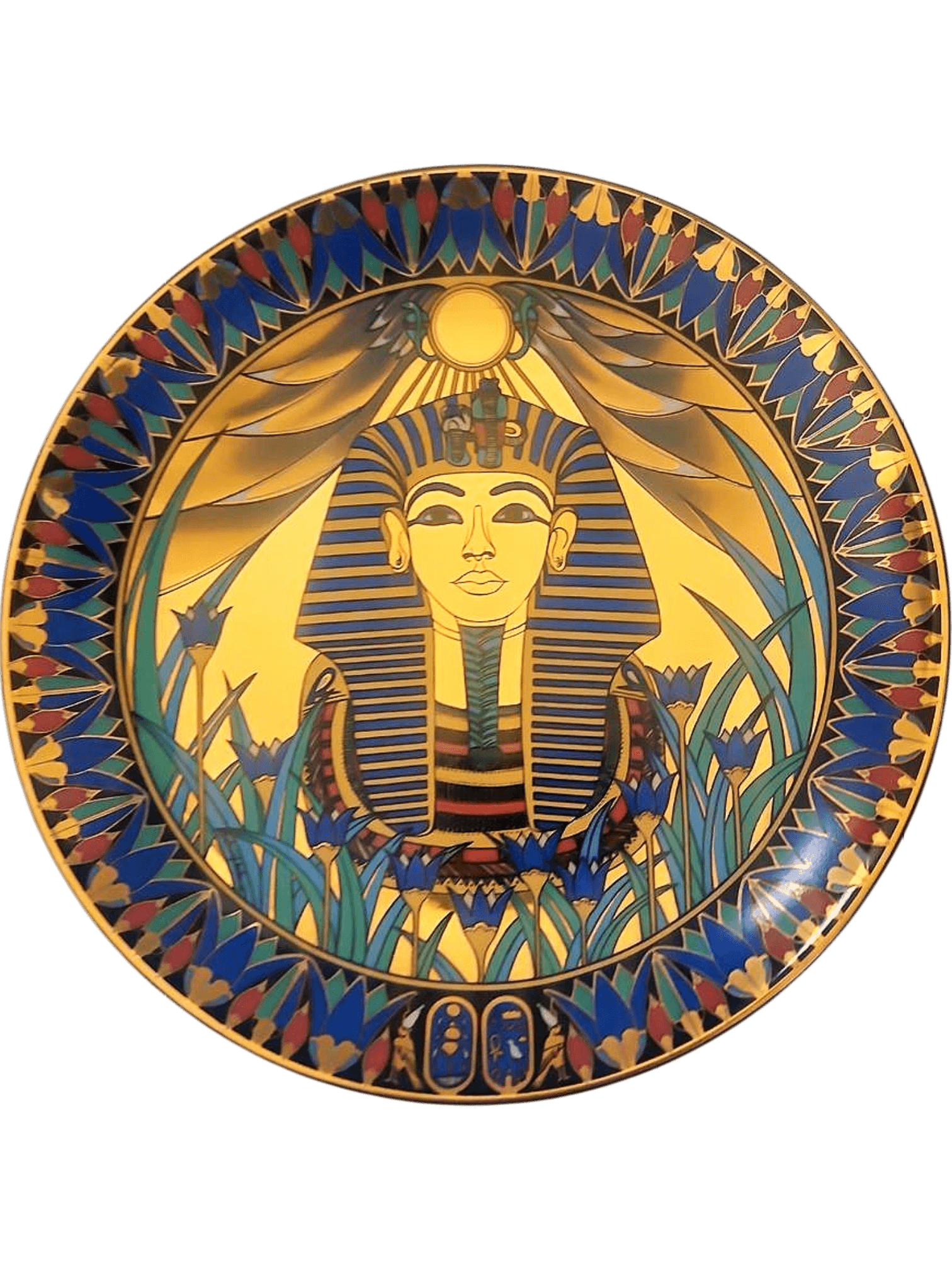 Egyptian Tutankhamun Decorative Collector Plate - Golden Mask Limited Edition 1