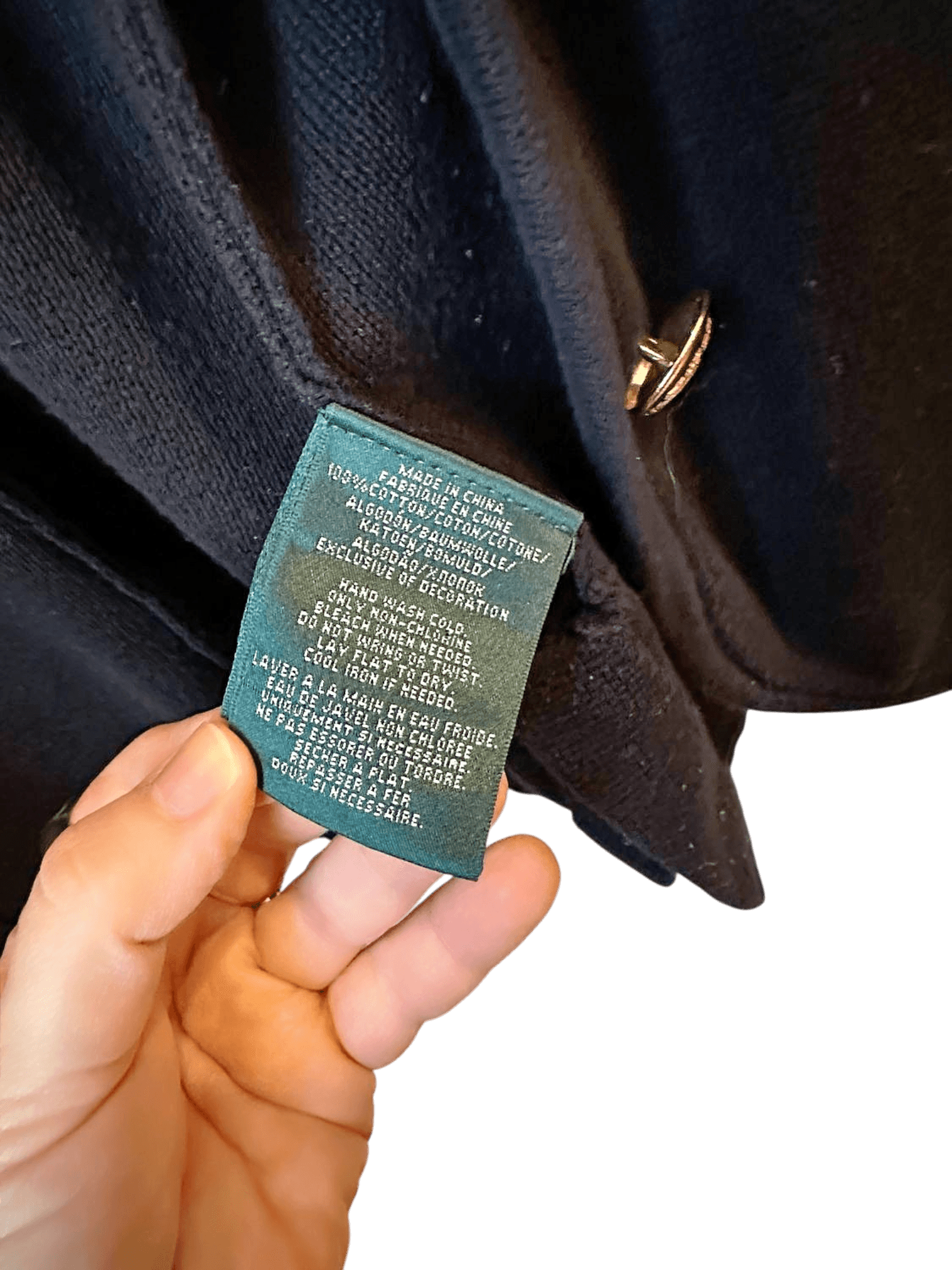 Ralph Lauren Black Cotton Blazer with Gold Buttons - Size S 5