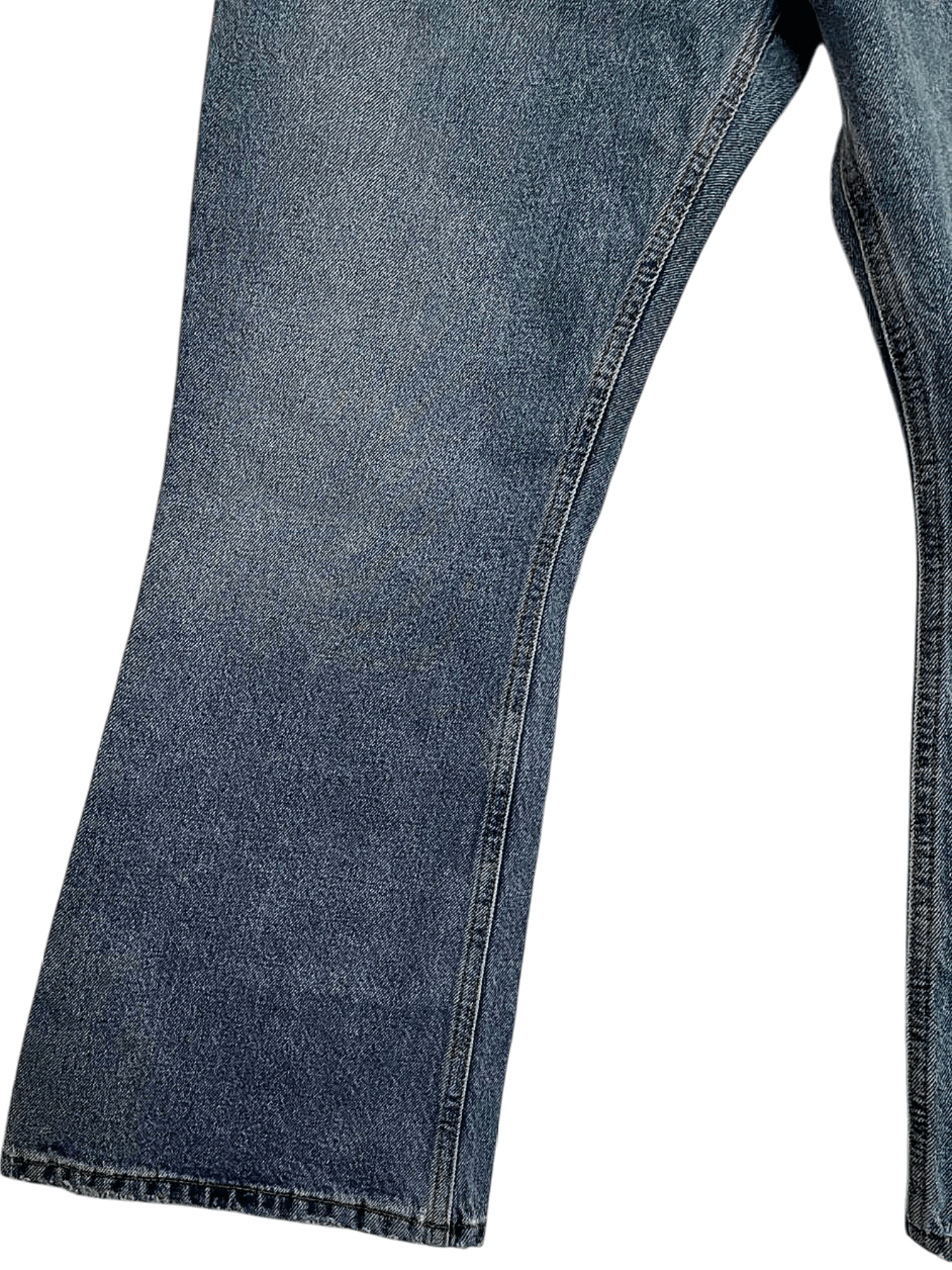 House Of Dagmar Klick Flare Denim Light Blue Wash 3