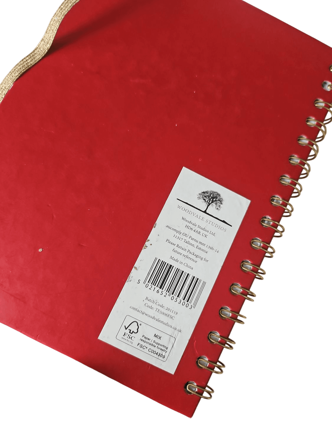Woodmansterne Red Project Book - Spiral Bound with Tabs (Used) 2