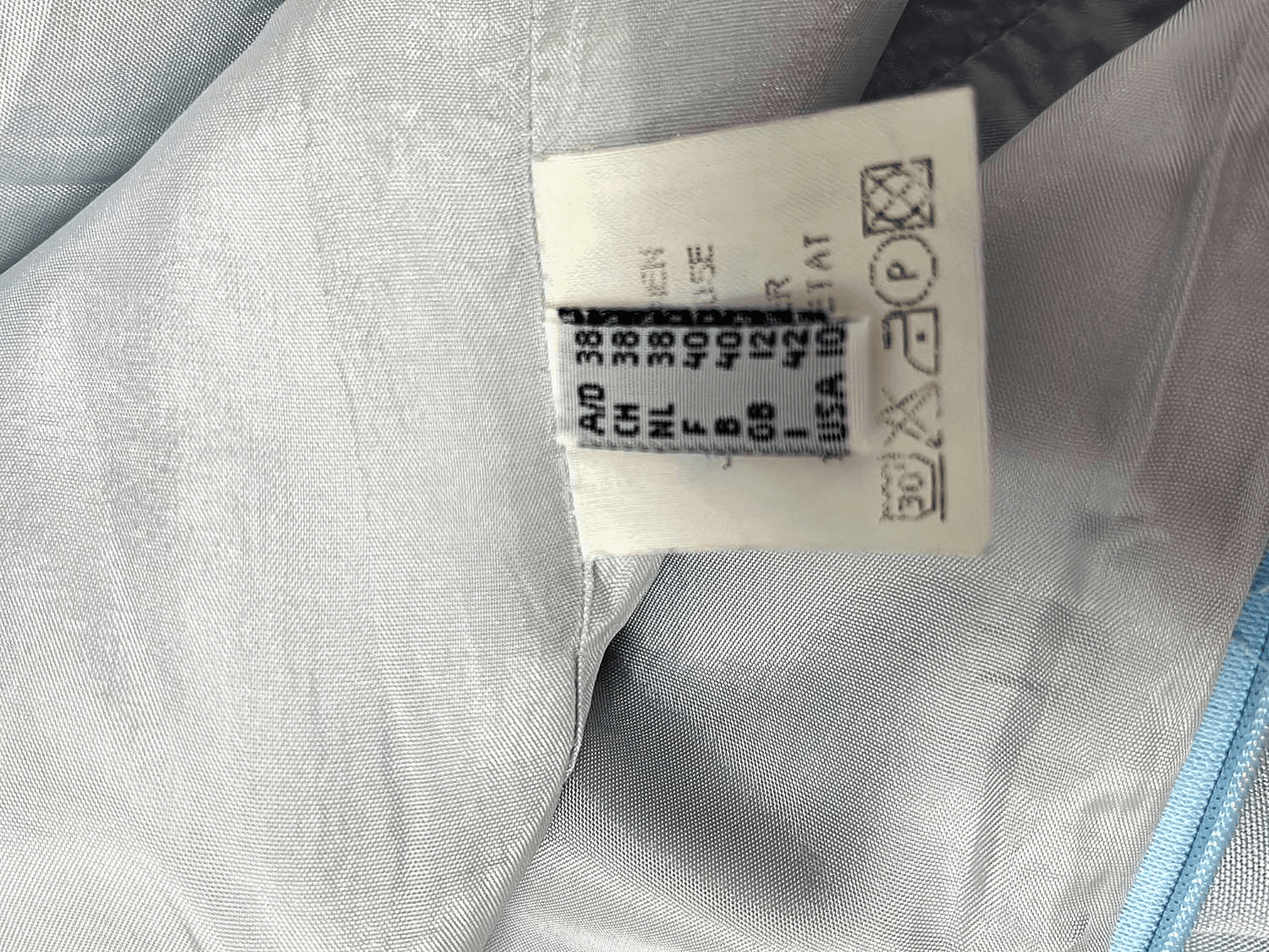 Erich Fend Hellblaues Leinen-Kostüm - Blazer mit Kleid - Größe 38 7