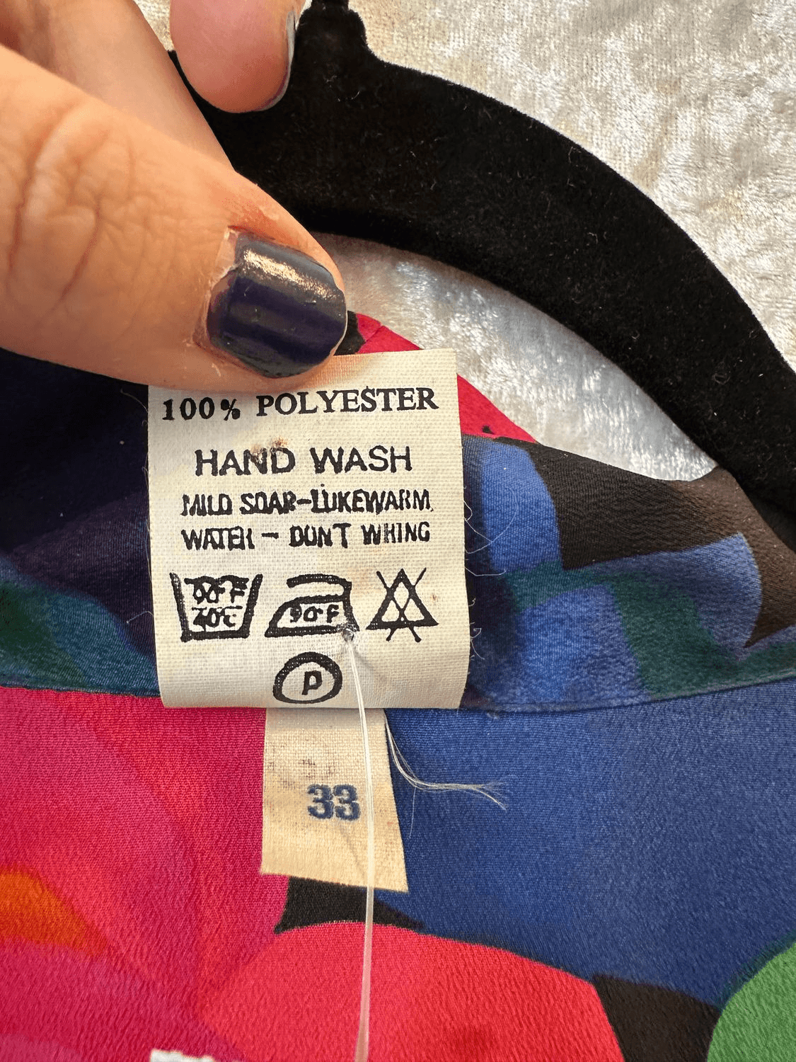 Vintage Kimono-Jacke mit buntem Blumenmuster - Größe 52 5