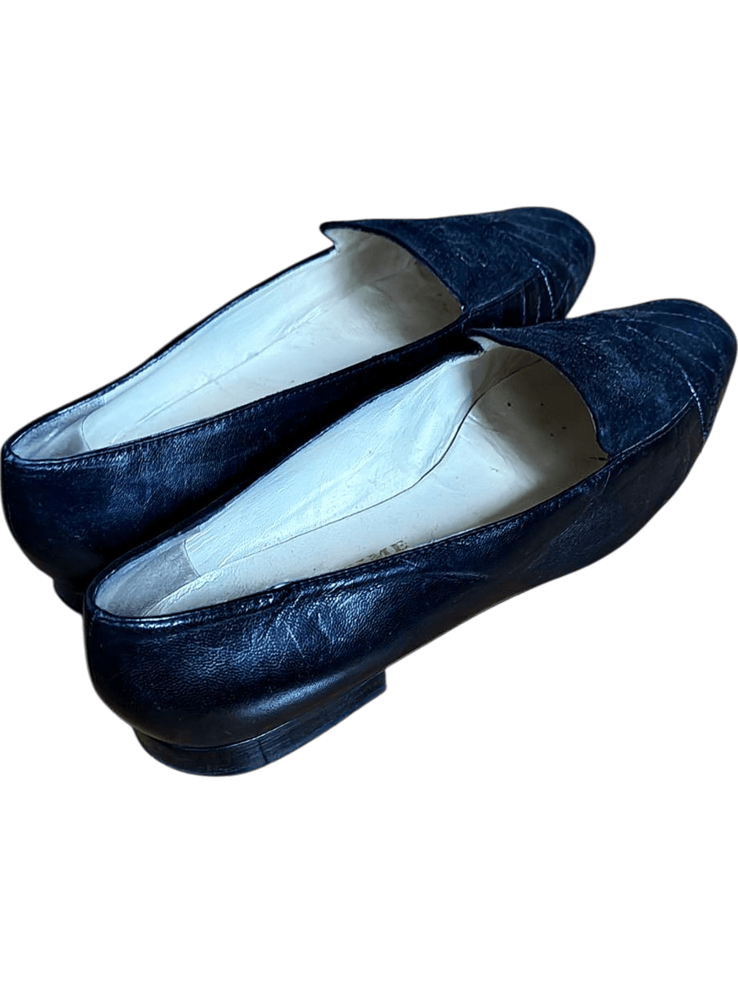 Bellissime Black Leather Loafers - Italian Made - Size 40½ 2