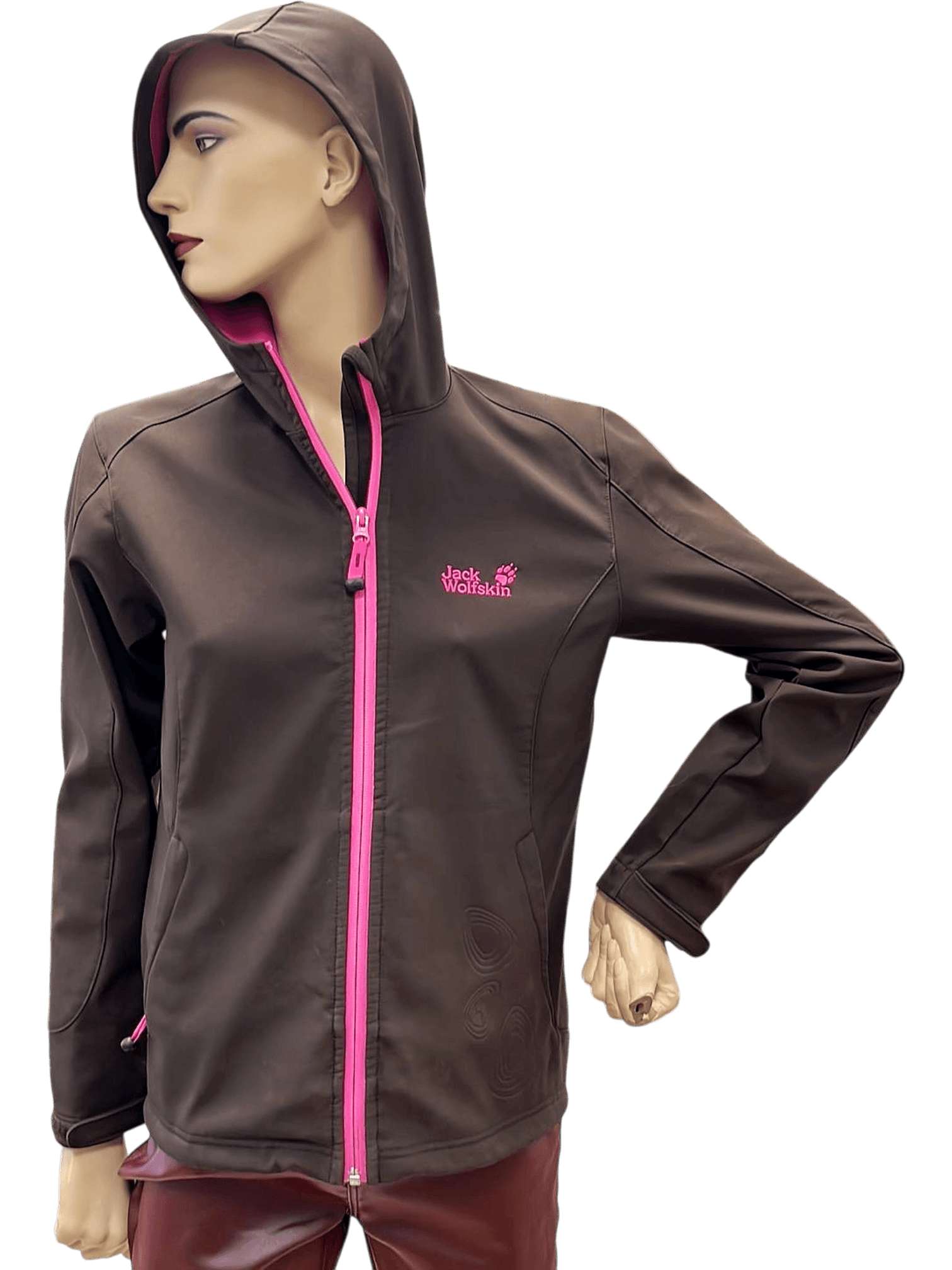 Jack Wolfskin Softshell Jacke Damen mit pinken Details 1
