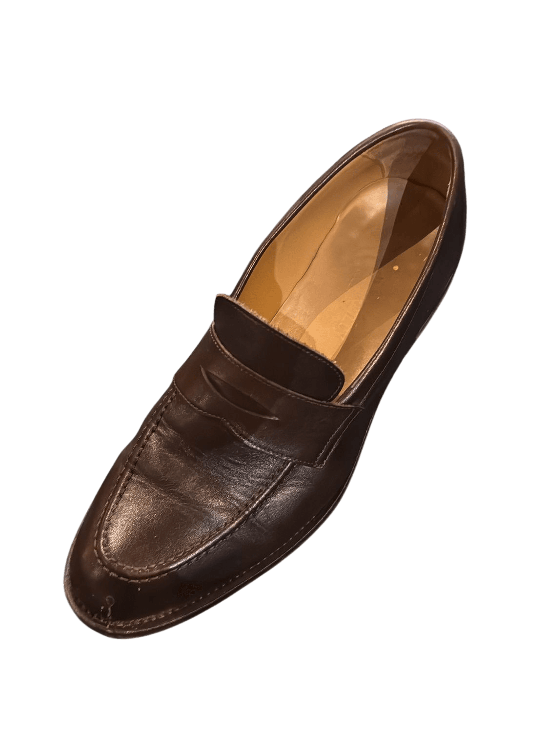 Russell & Bromley Brown Leather Penny Loafers