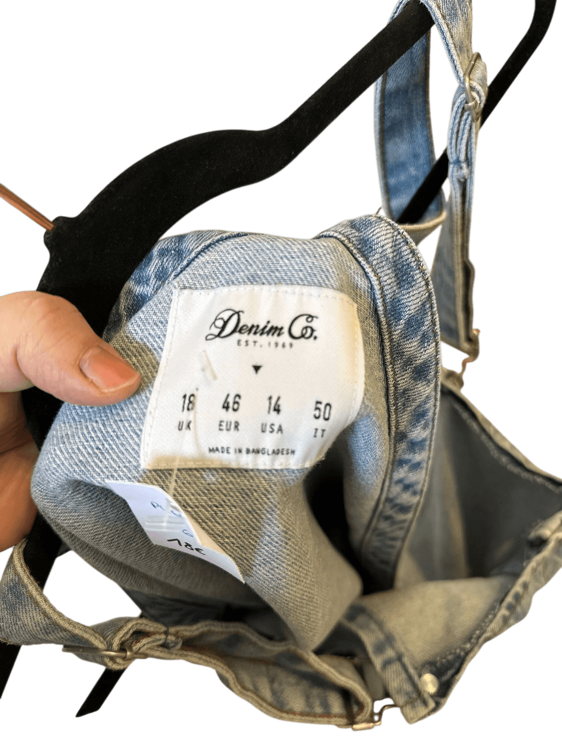 Denim Co. Light Blue Pinafore Dress - Size 46 EUR 4