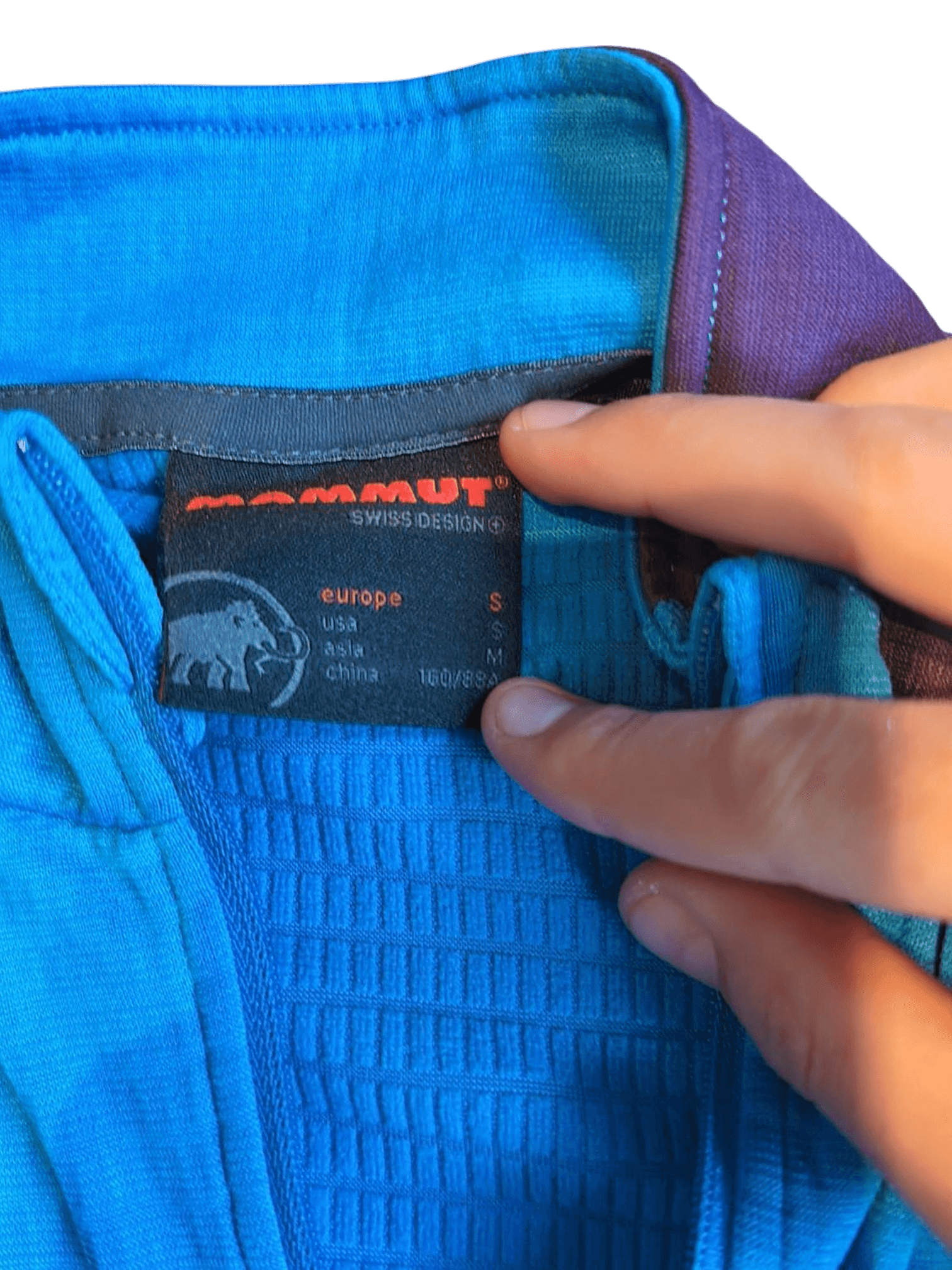 Mammut Blue & Purple Half-Zip Polartec Base Layer - Size S 2