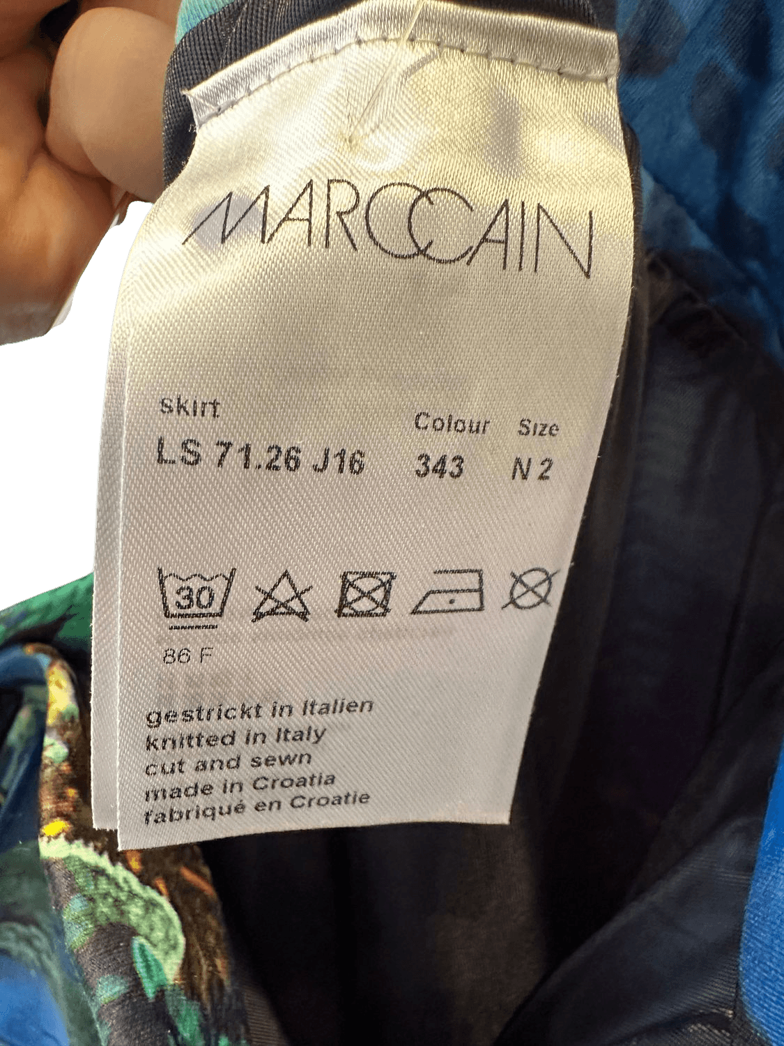 Marc Cain Unterwasser-Print Mini Rock - Größe S 4