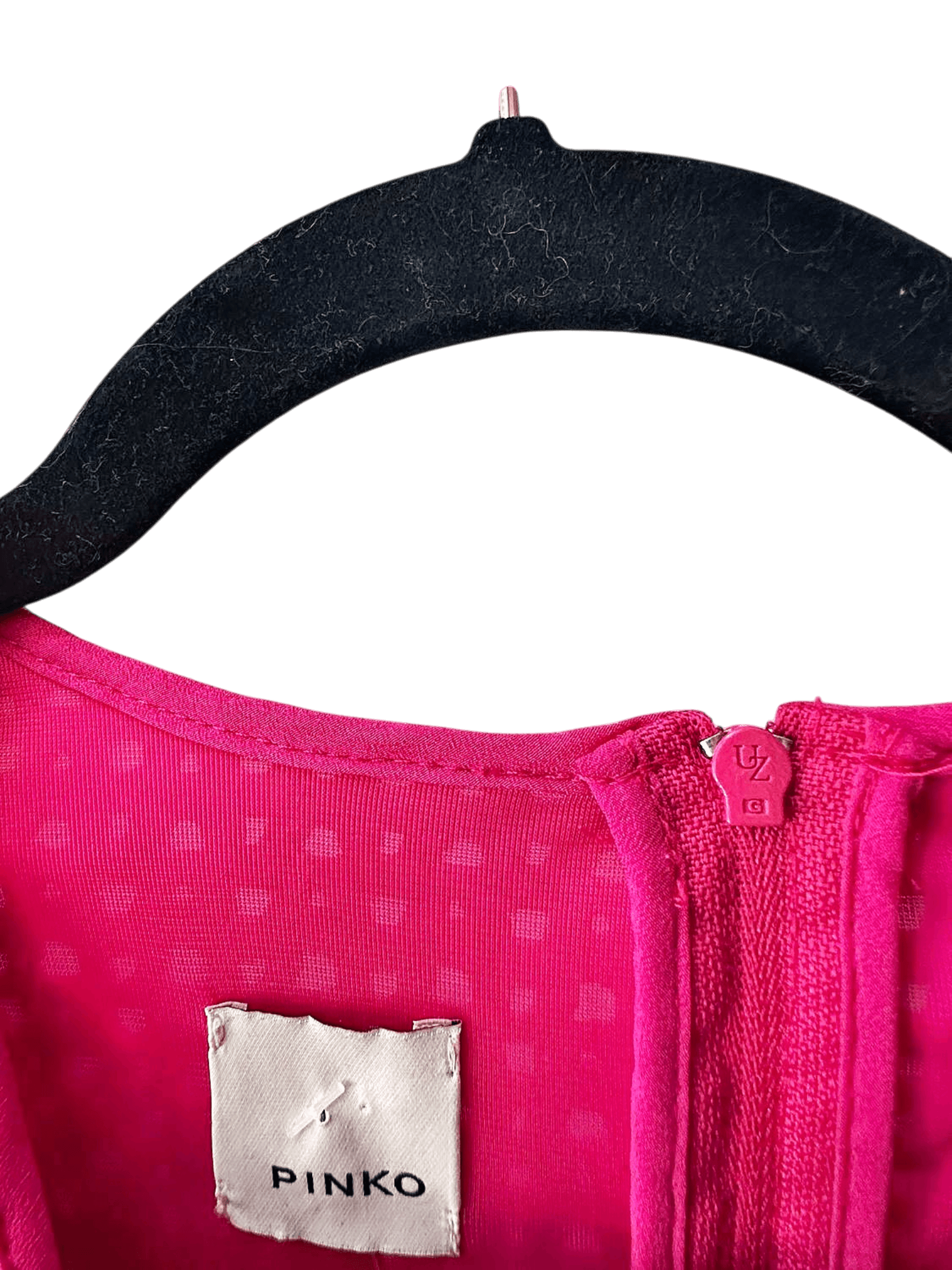 PINKO Pink Polyester Dress - Made in Albania 5