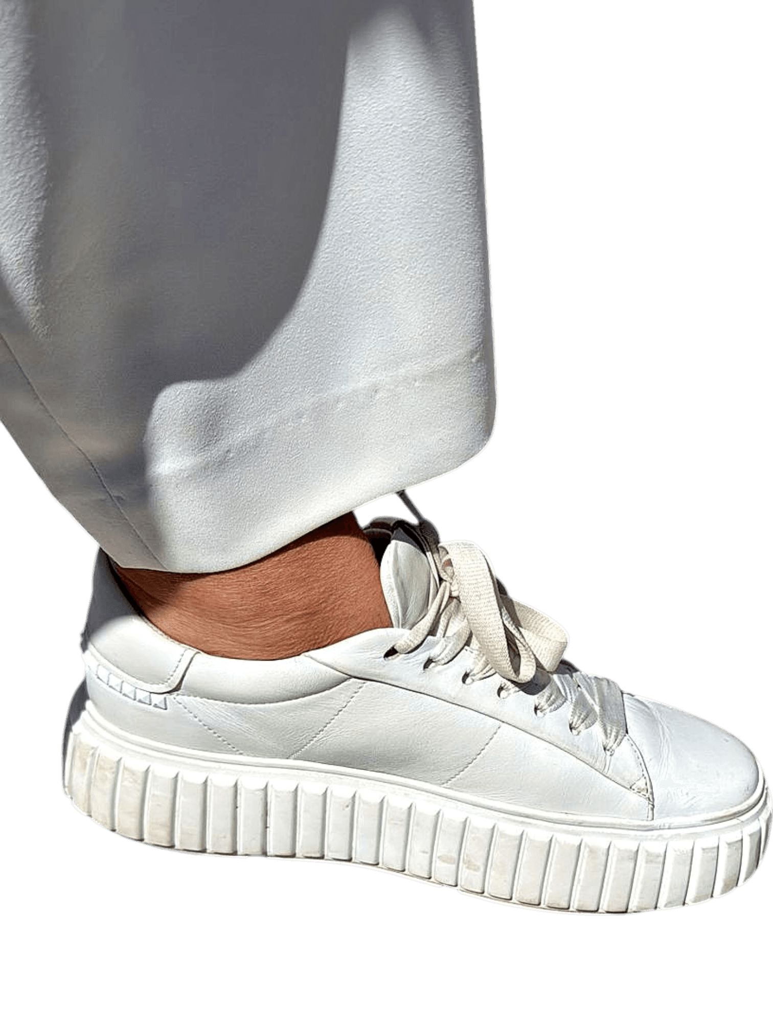 Kennel & Schmenger Plateau-Sneaker mit Nieten - Weiß 2