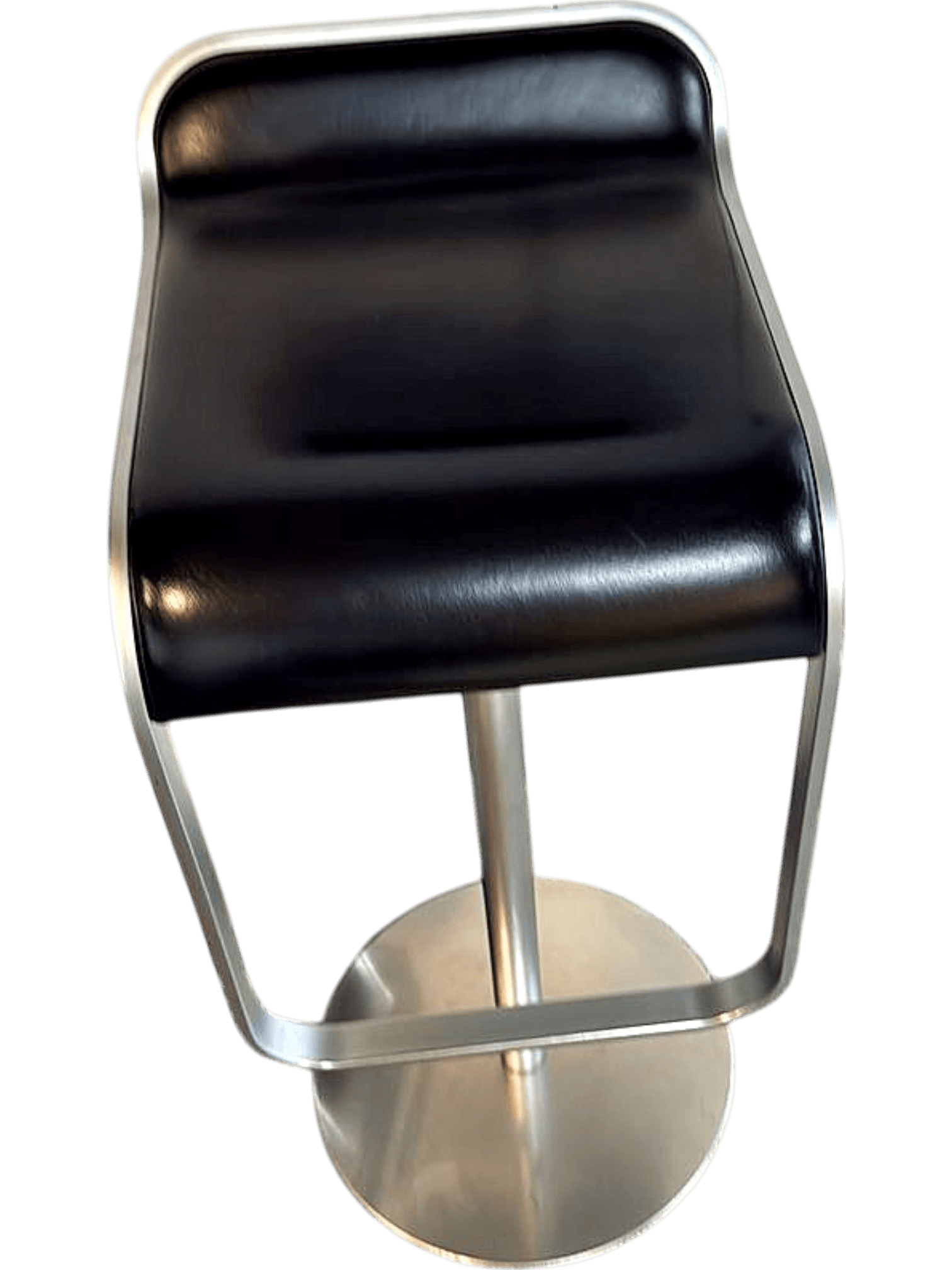 Modern Black and Silver Metal Bar Stool 1