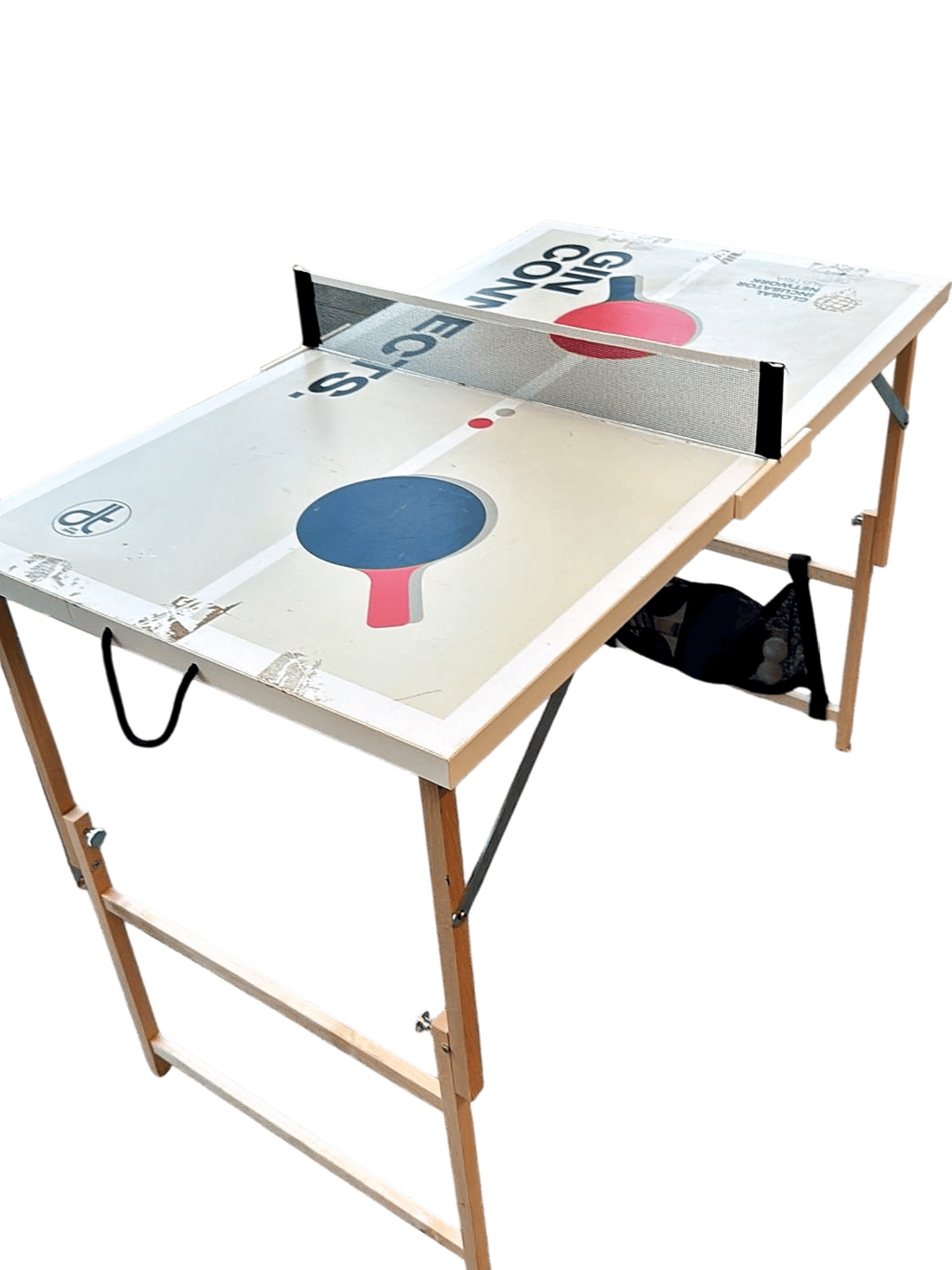 Portable Tabletop Ping Pong / Table Tennis Set with Folding Legs 1