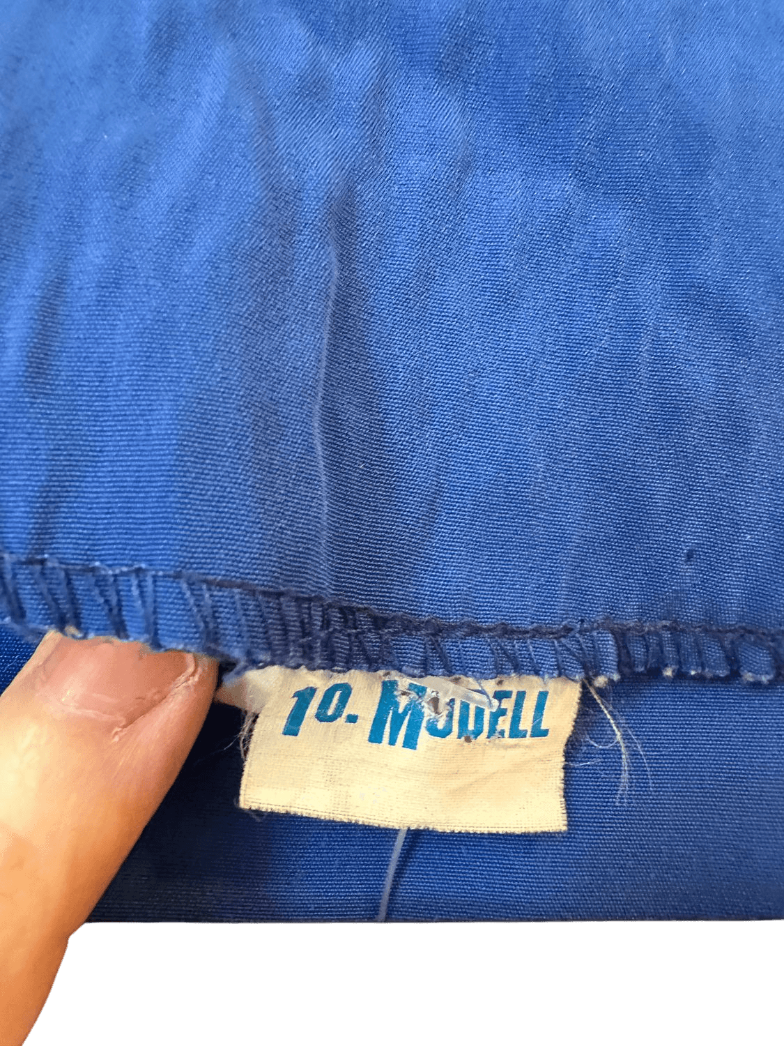 Vintage 80s Jo Morell Royal Blue Wrap Dress - Size S 4