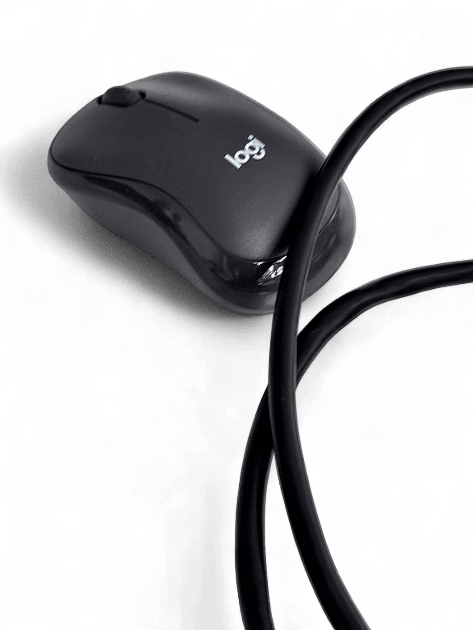 Logitech Black Wired Computer Mouse 1