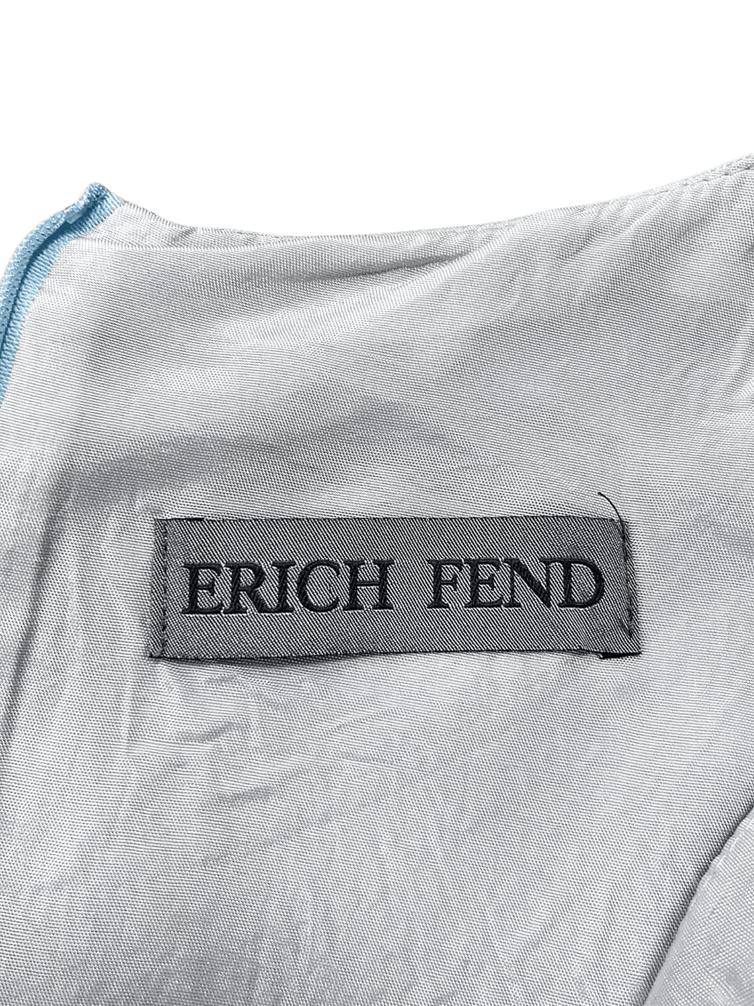 Erich Fend Hellblaues Leinen-Kostüm - Blazer mit Kleid - Größe 38 6