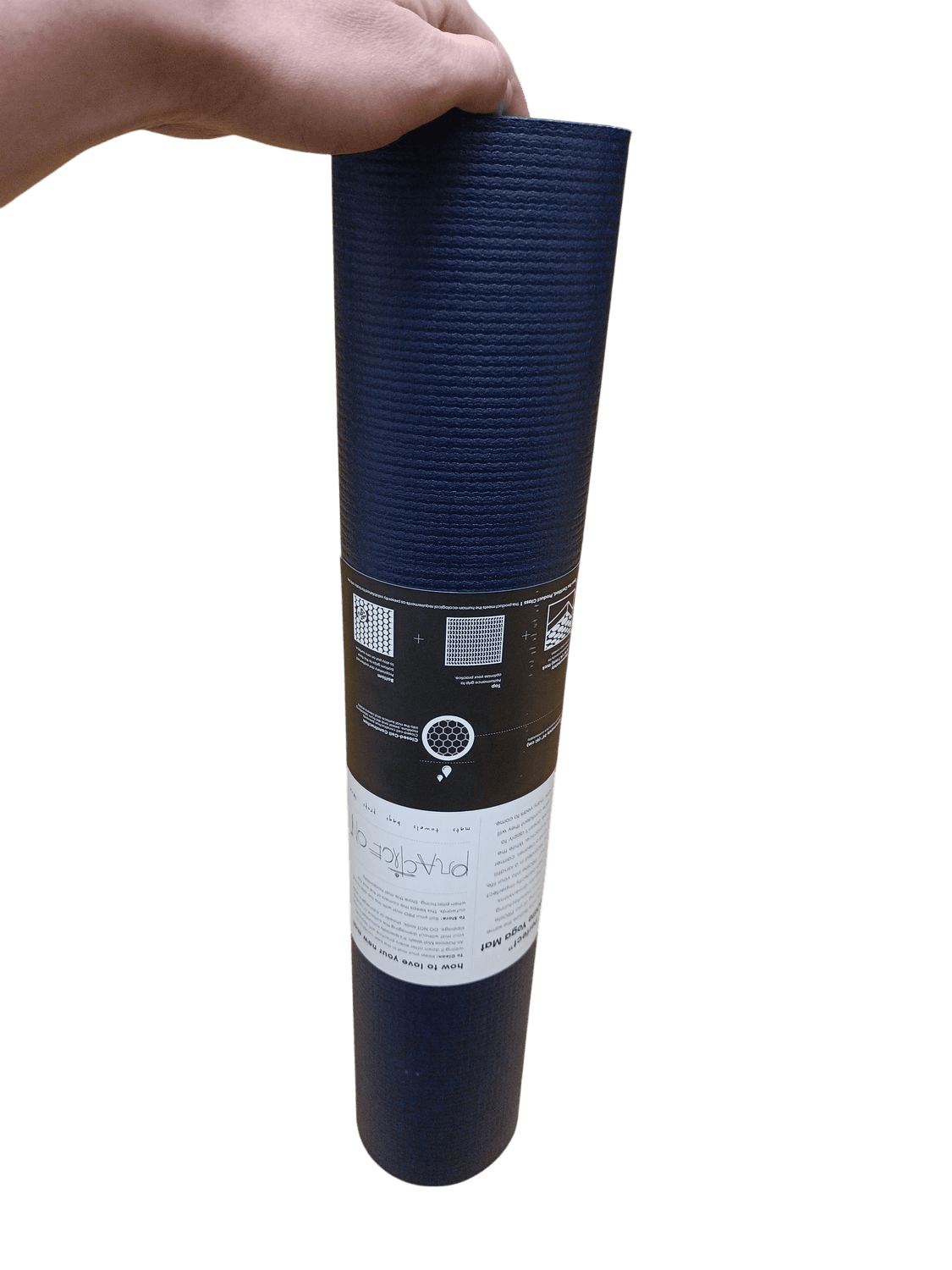 Navy Blue Yoga Mat - Textured Non-Slip Exercise Mat