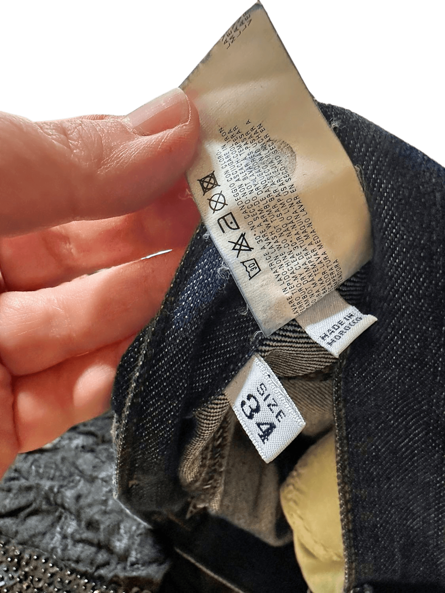 Armani Jeans Dark Blue Denim Pants - Size 34 7