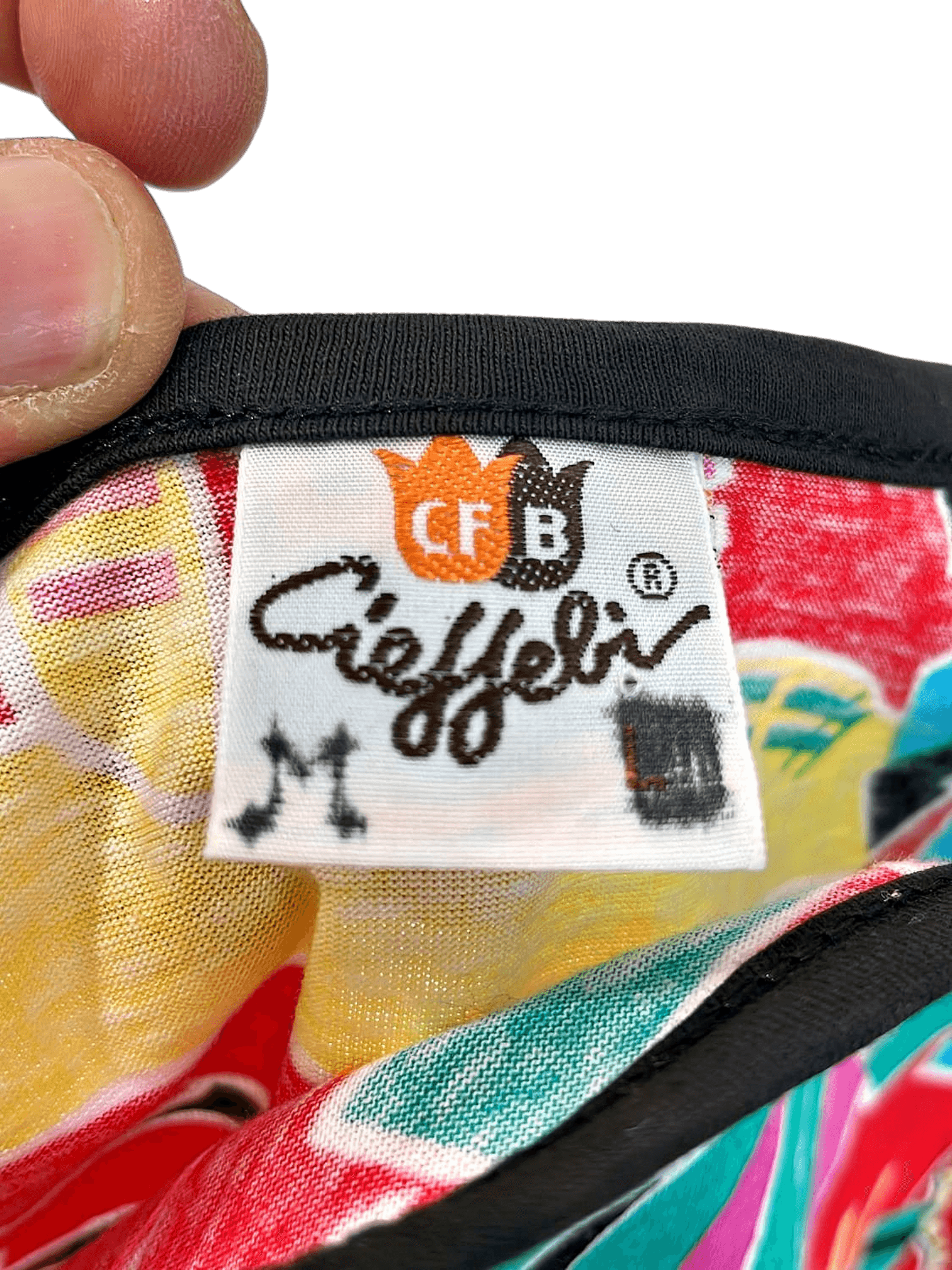 Cieffebì Hawaii Print Mesh Crop Top - Size L 3