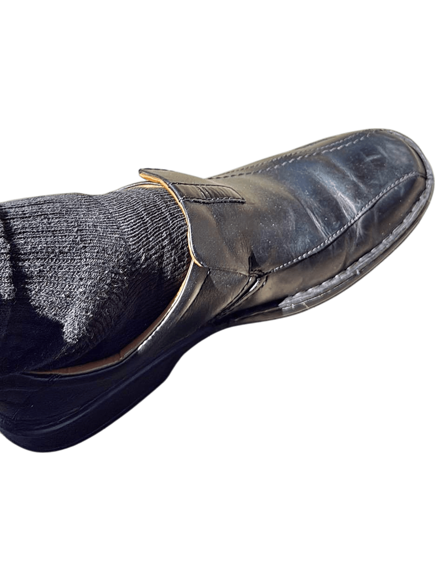 Schwarze Leder-Loafers für Herren - Gebrauchter Zustand 2