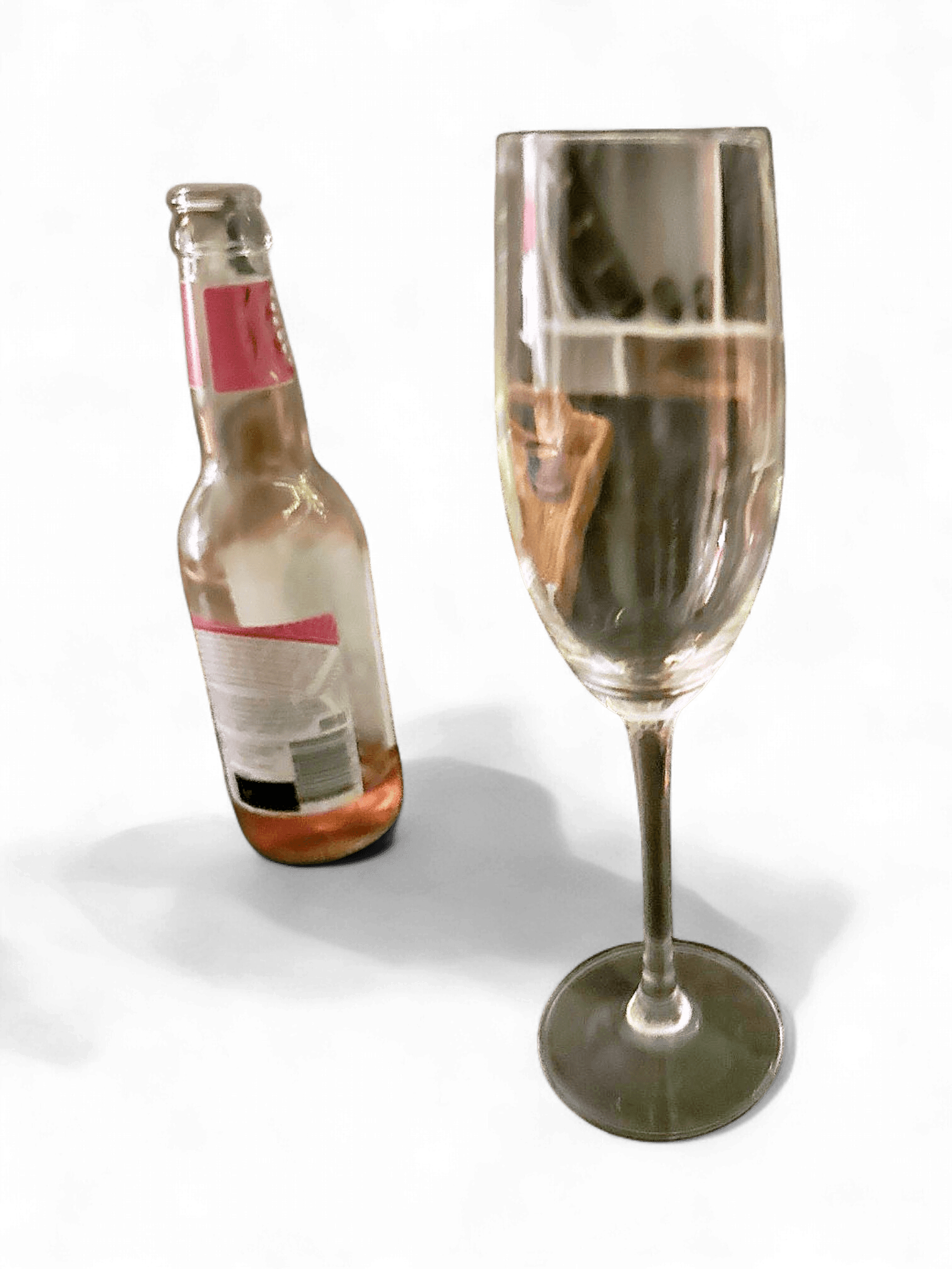 Transparent Glass Champagne Flute 1