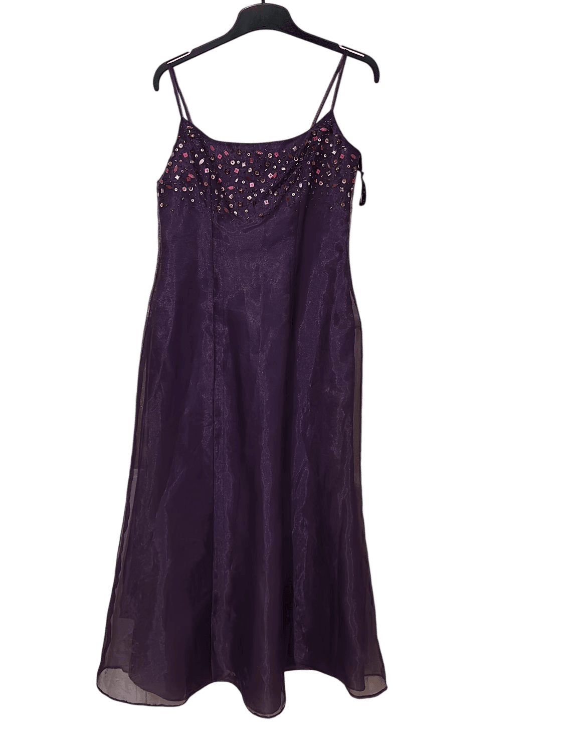 Scene Purple Evening Gown with Embellished Bodice - Size 9/10 2