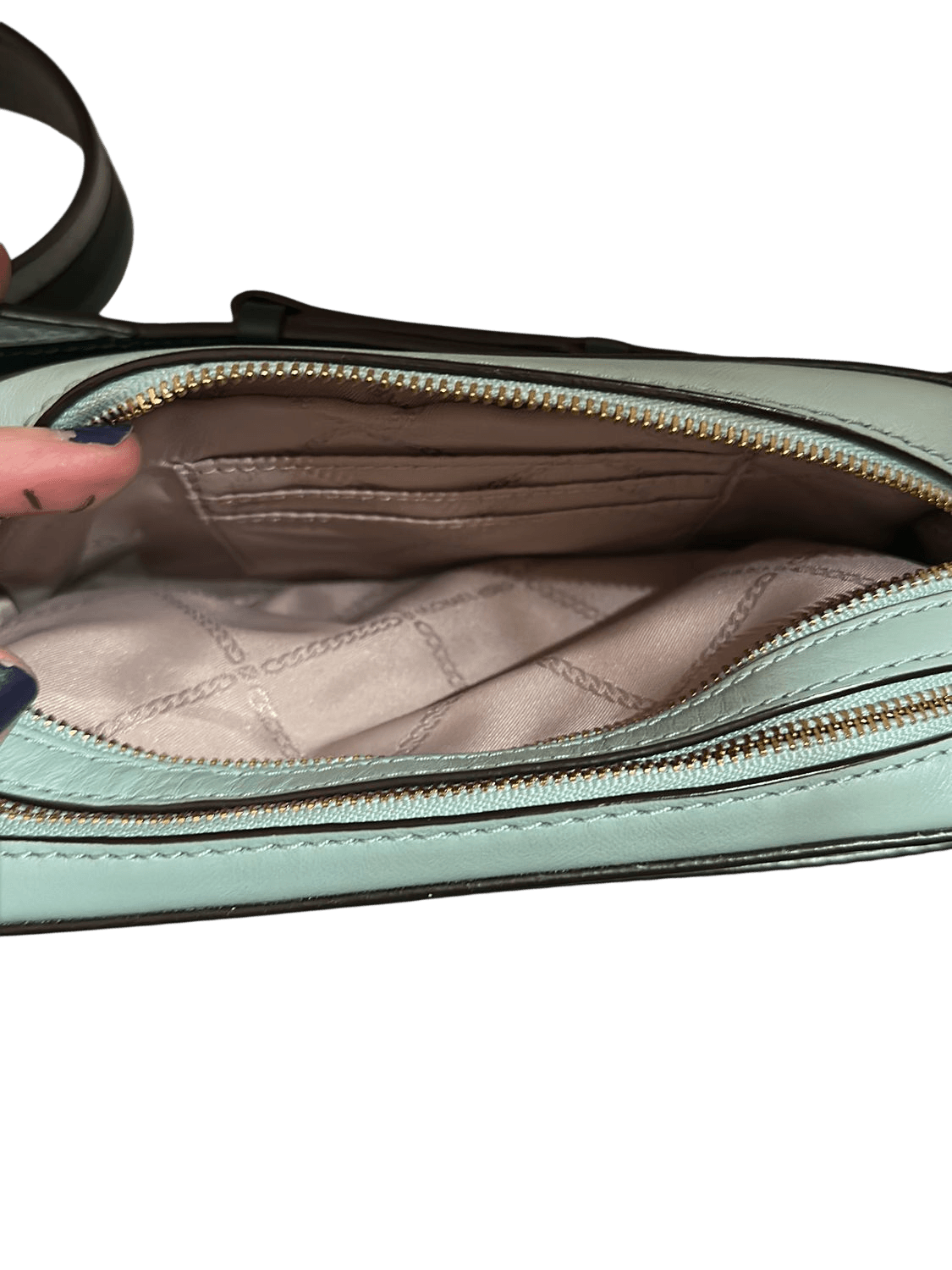 Michael Kors Crossbody-Tasche in Grüntönen mit MK-Logo 4