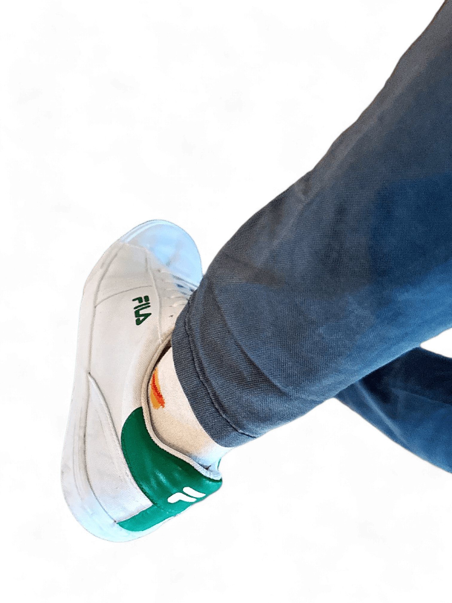 Fila White and Green Sneakers 1