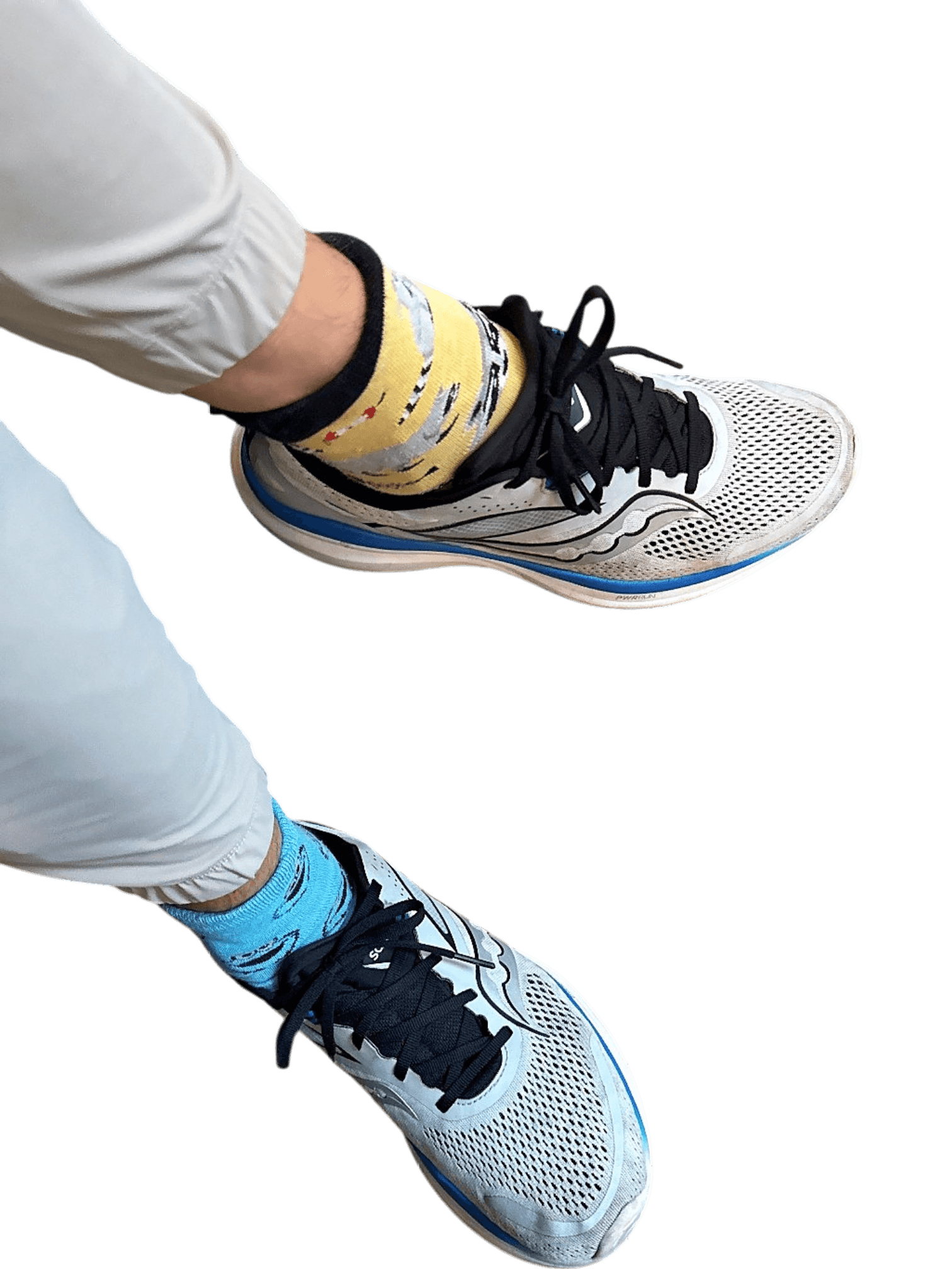 Stylische Sneakers in Weiß und Blau 1