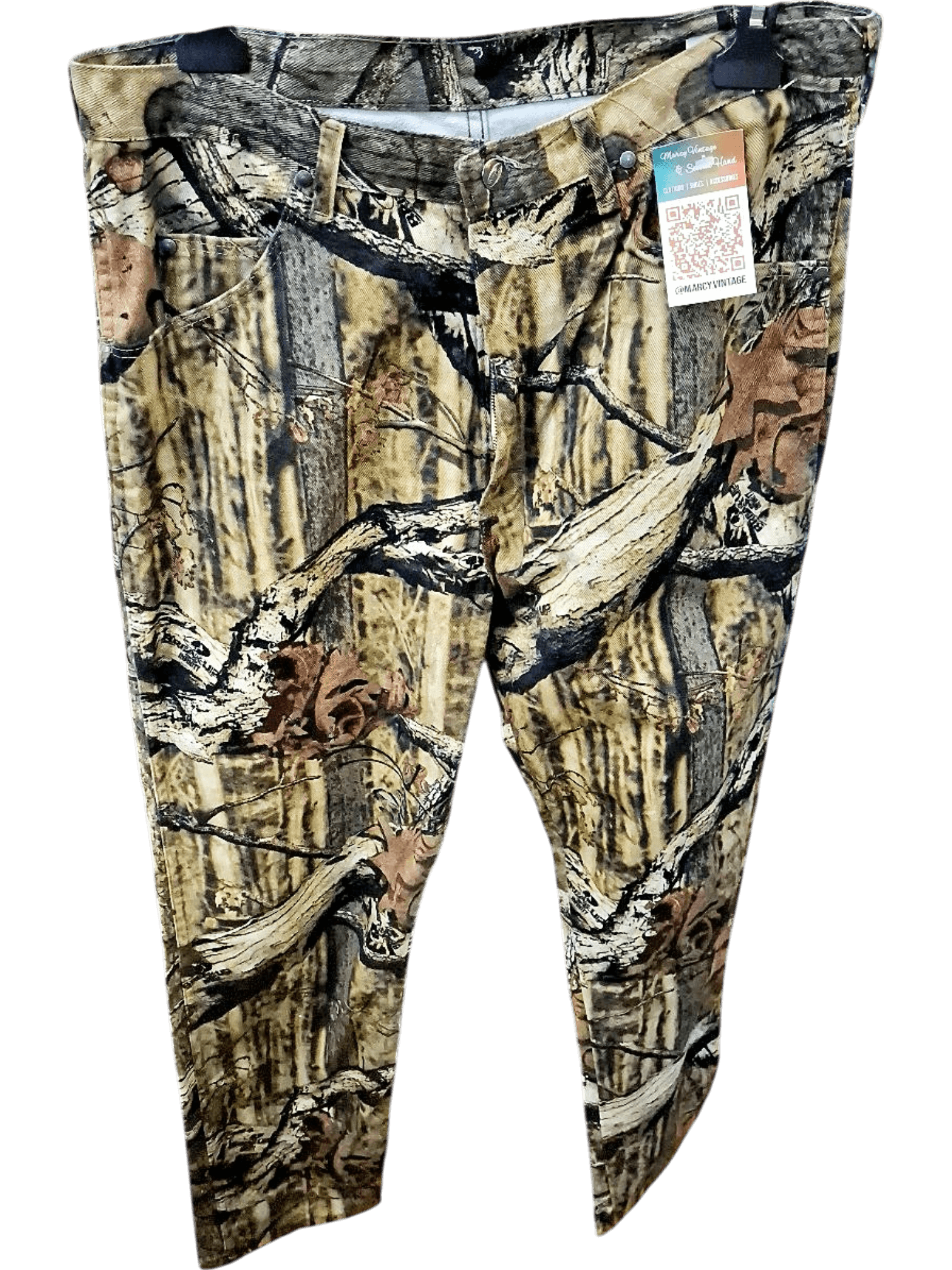 Camouflage Hunting Cargo Pants - Woodland Pattern 1