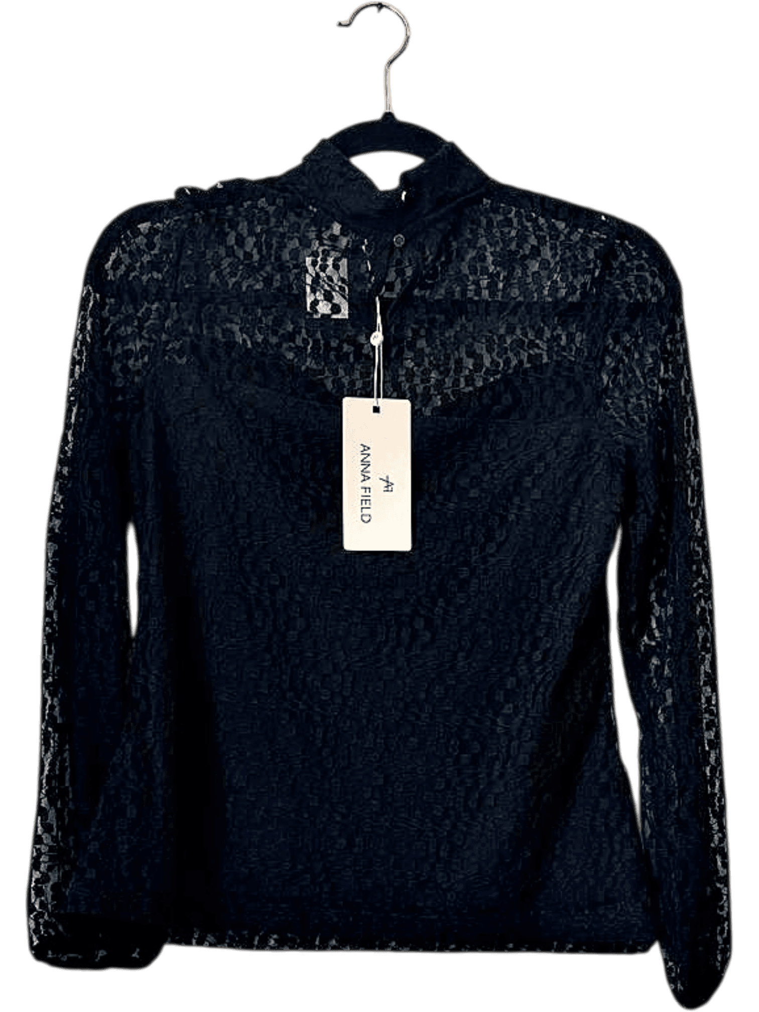 New Anna Field Black Lace Blouse - Size XS/EU 34 2