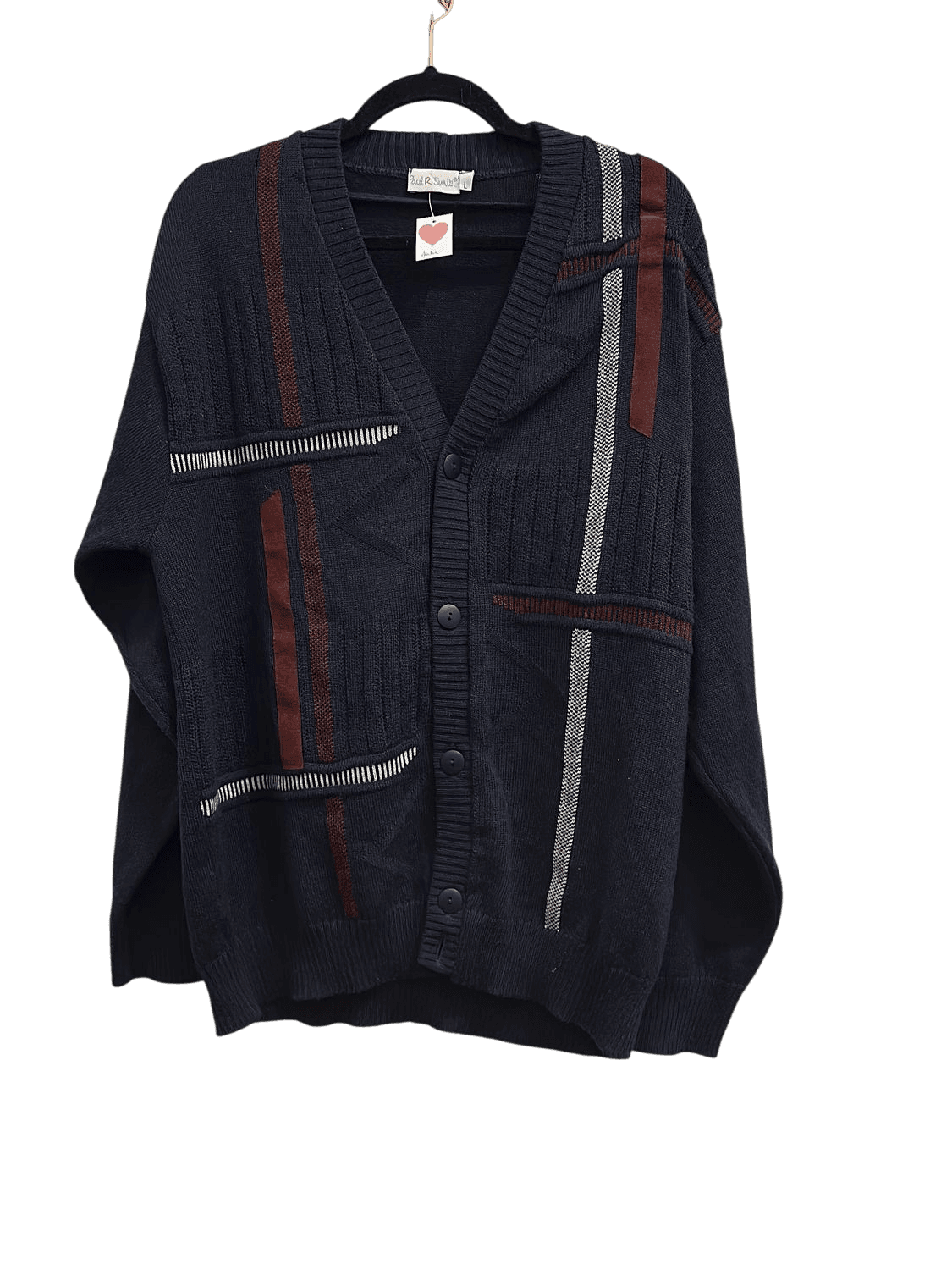Paul R. Smith Navy Wool Blend Cardigan - Size L 2