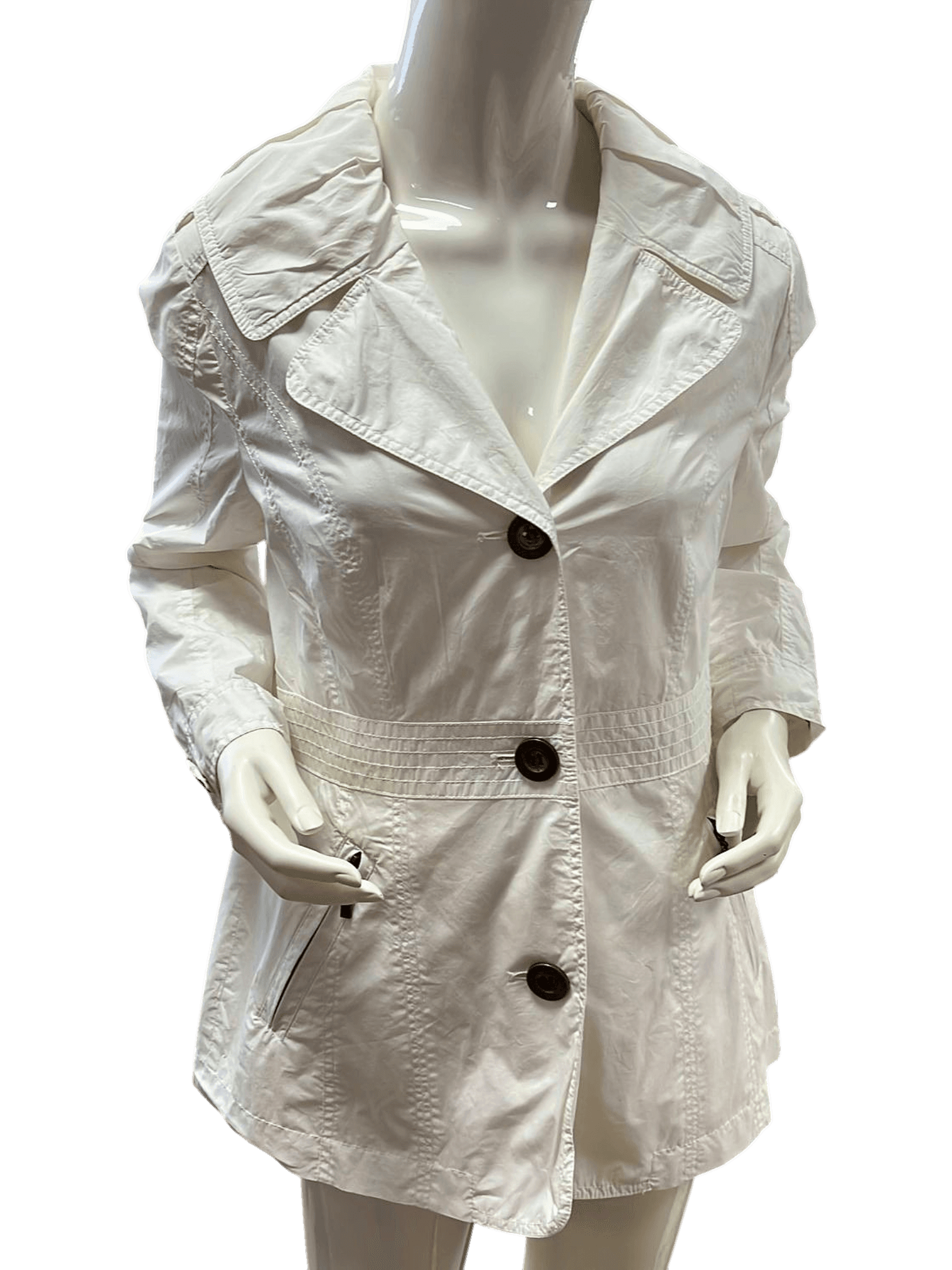 Biaggini Trenchcoat Weiß - Größe 38 1