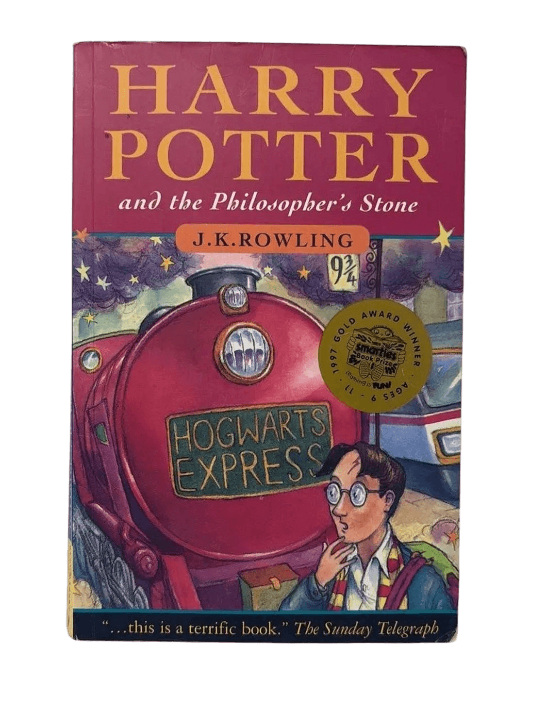 Harry Potter and the Philosopher's Stone - First Edition 1997 Paperback
