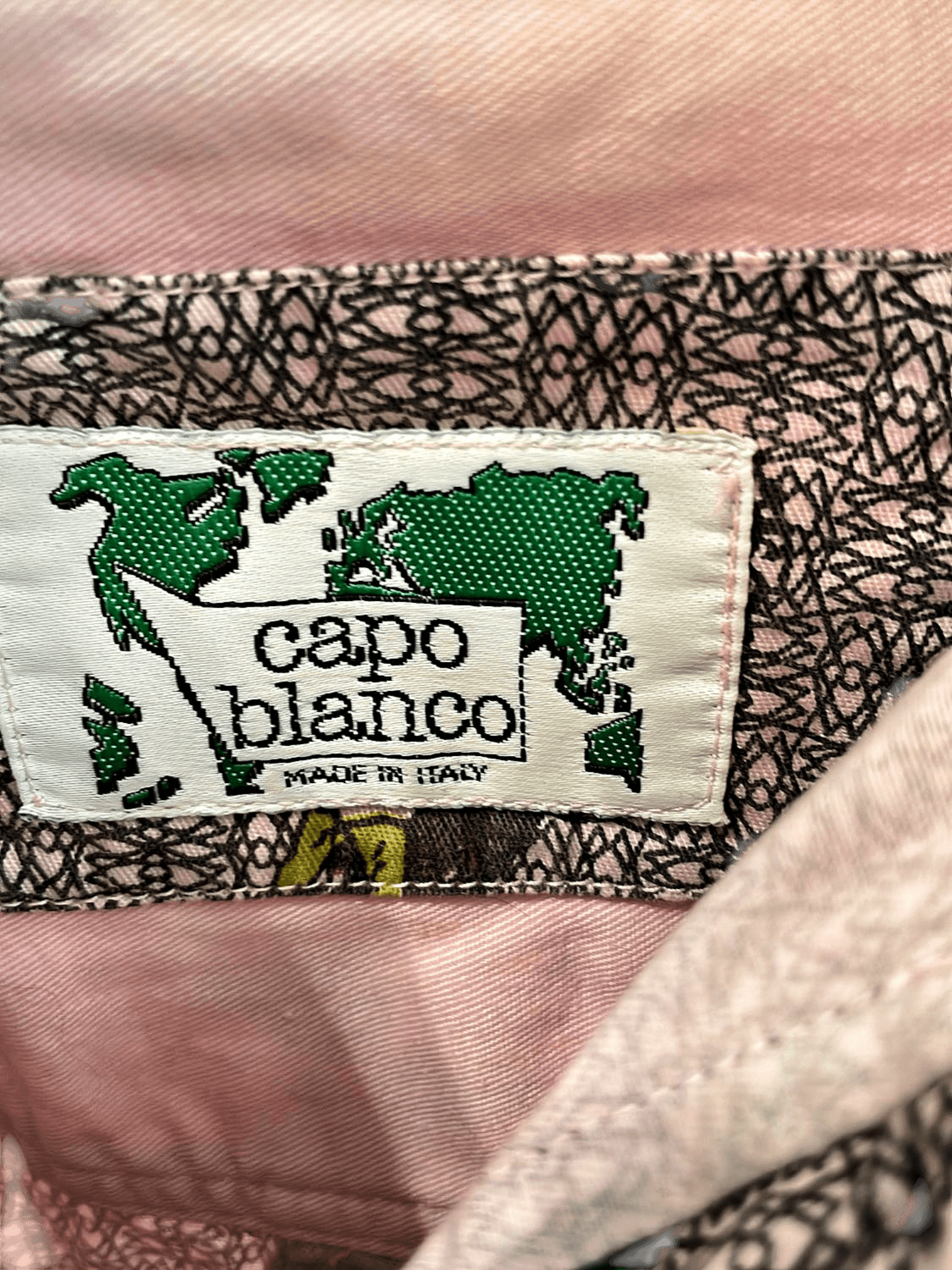 Capo Blanco Italian Button-Down Shirt with Duck Pattern 3