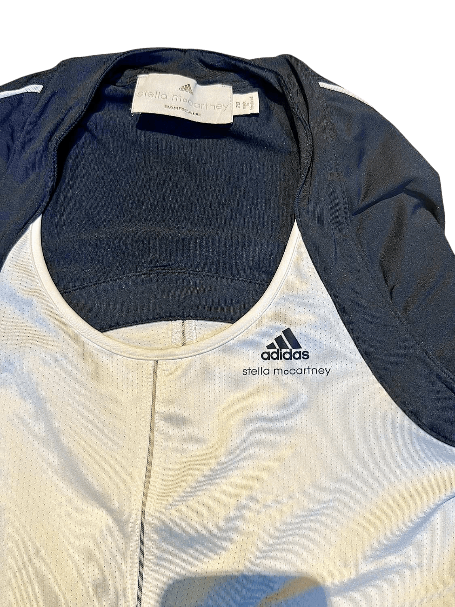 Adidas by Stella McCartney Sportoberteil - Lauftop in Navy/Weiß 3