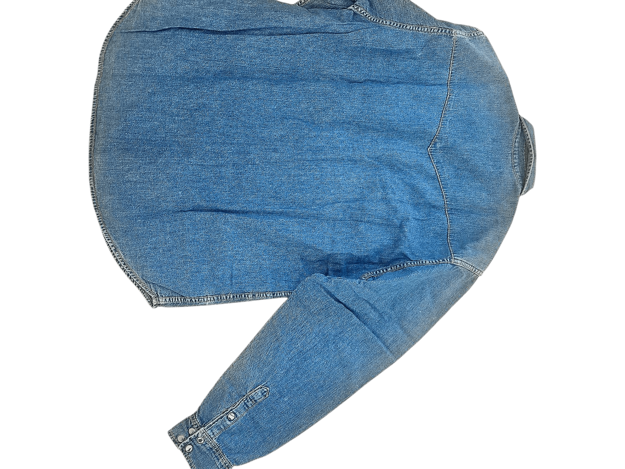 Lee Denim Button-Down Shirt - Size M 4