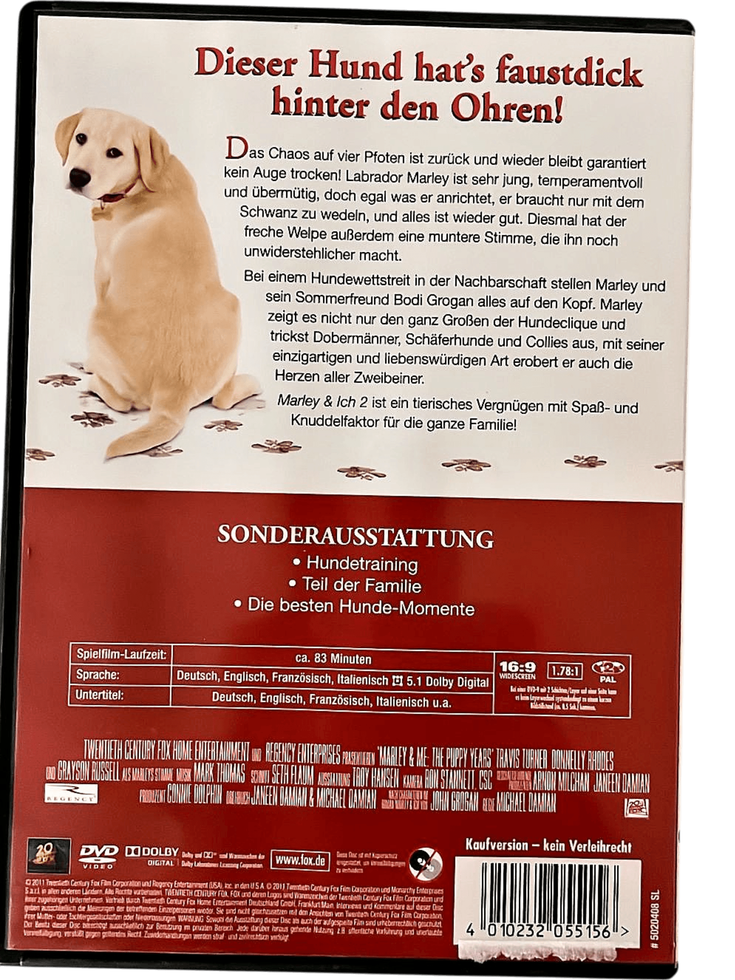 Marley & Ich 2 – Der frechste Welpe der Welt DVD 2