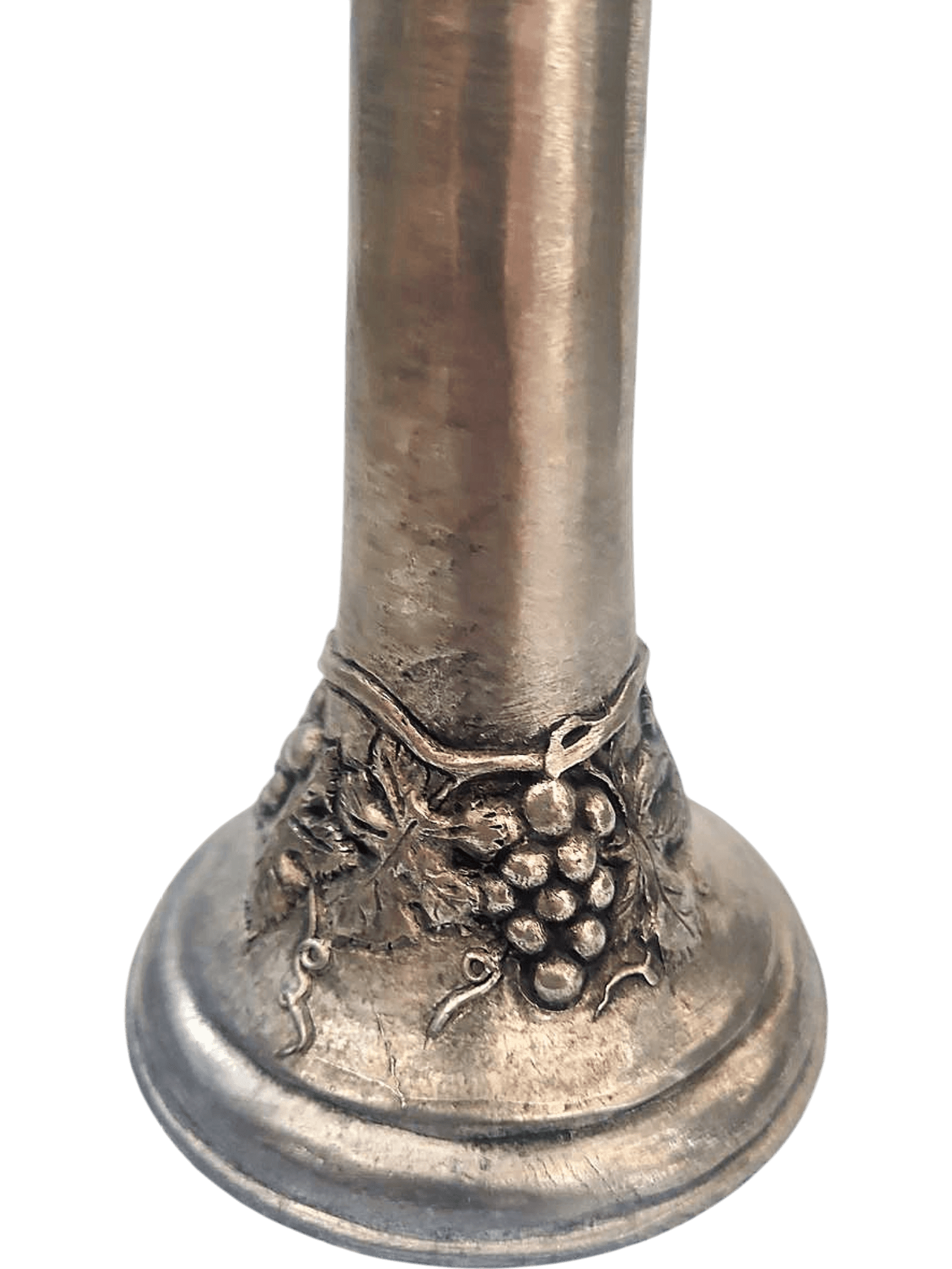 Vintage Glass Oil Lamp with Decorative Metal Base 3