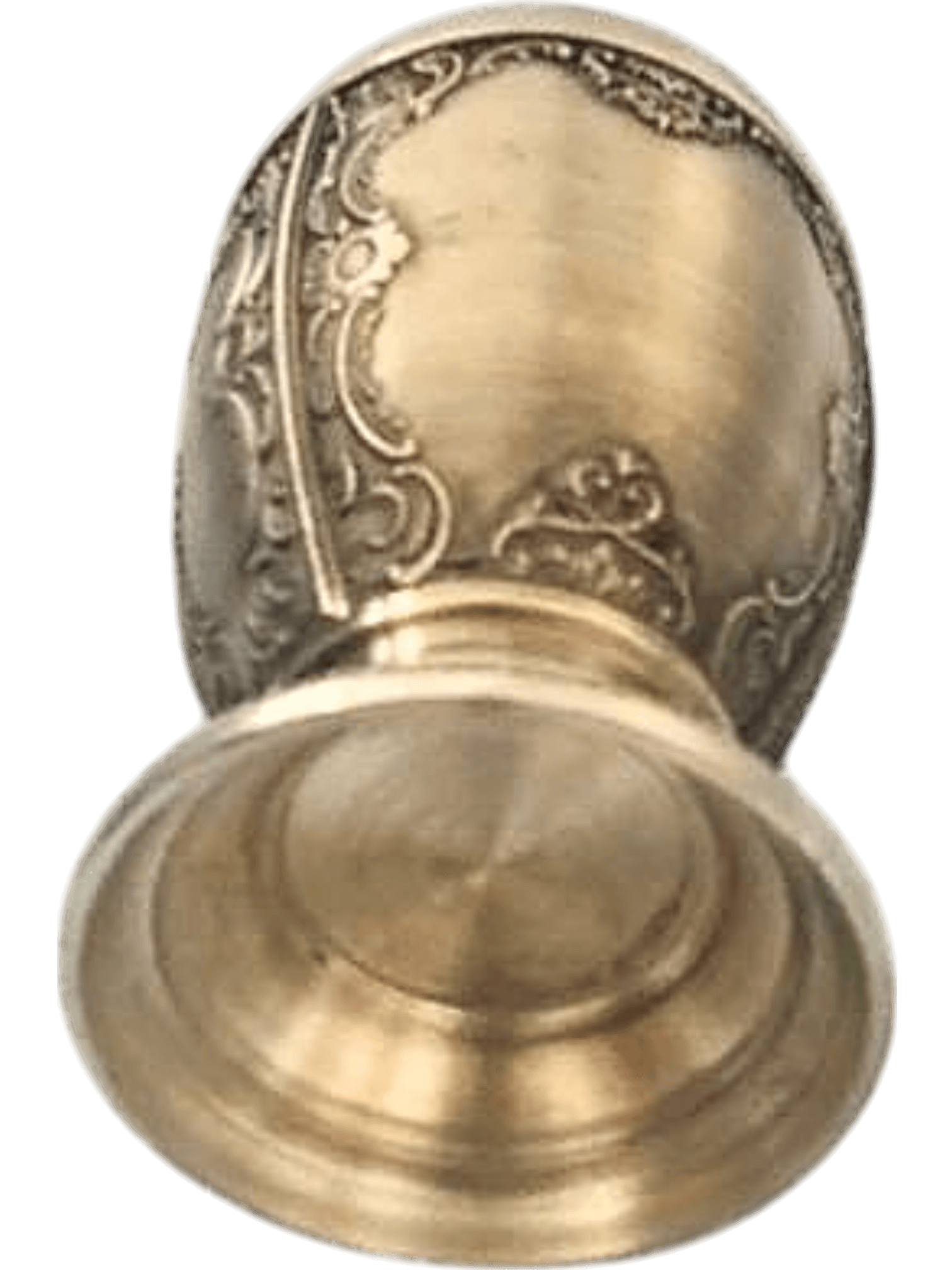 Vintage Decorative Metal Goblet with Ornate Design 3