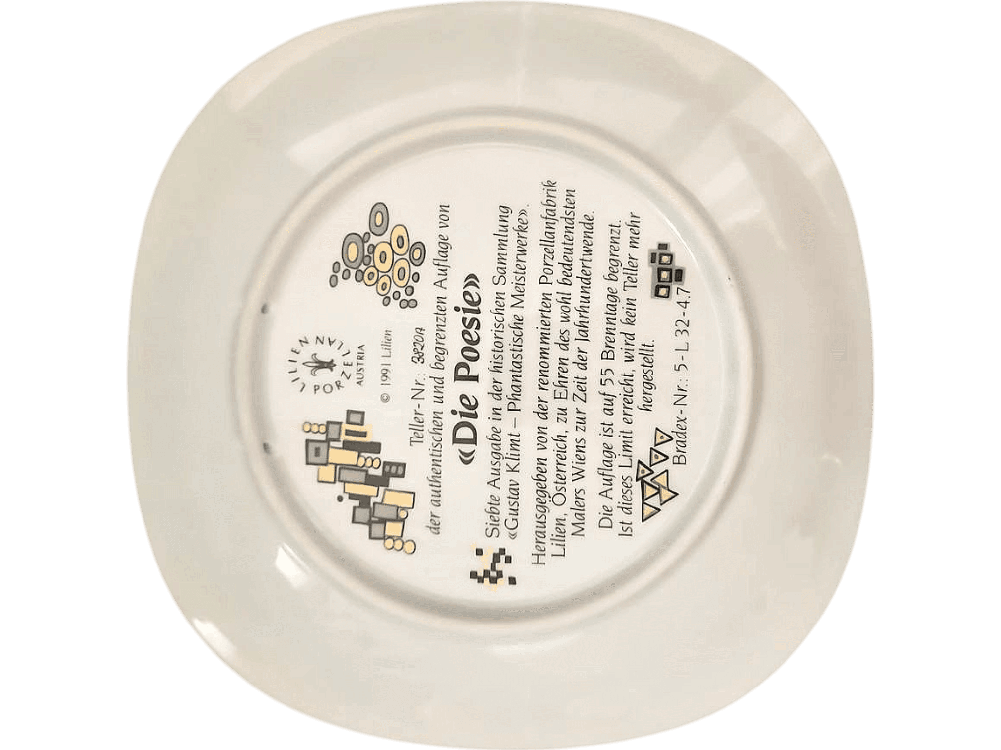 Gustav Klimt 'Die Poesie' Decorative Collector Plate - Artis Orbis 2