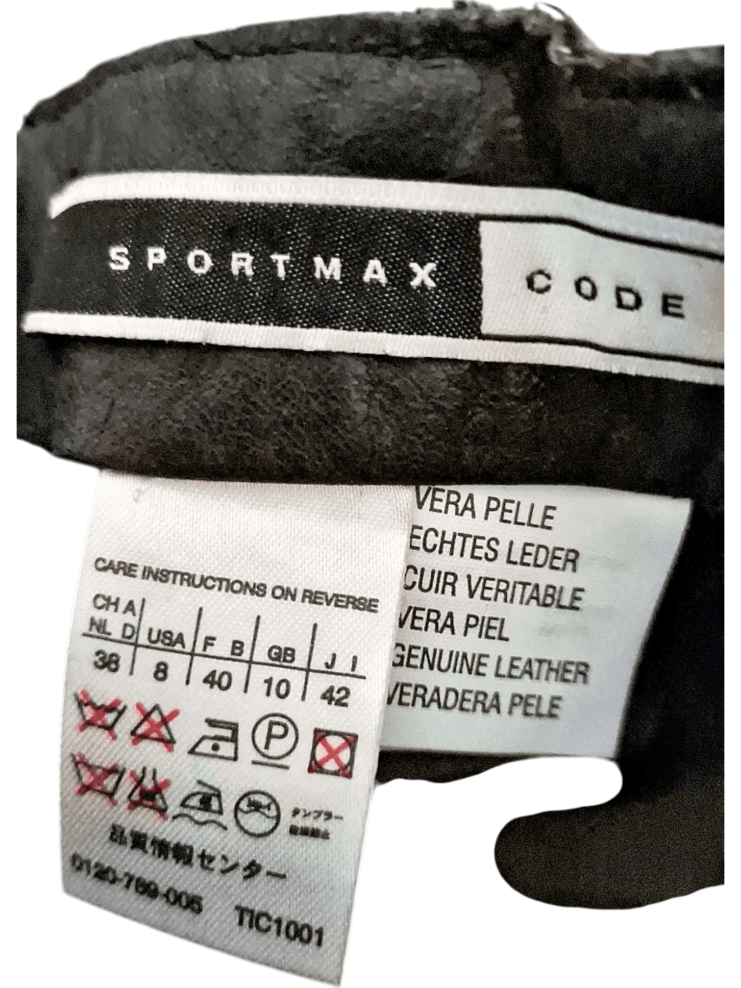 Vintage Black Leather Pleated Mini Skirt - Second Hand 2