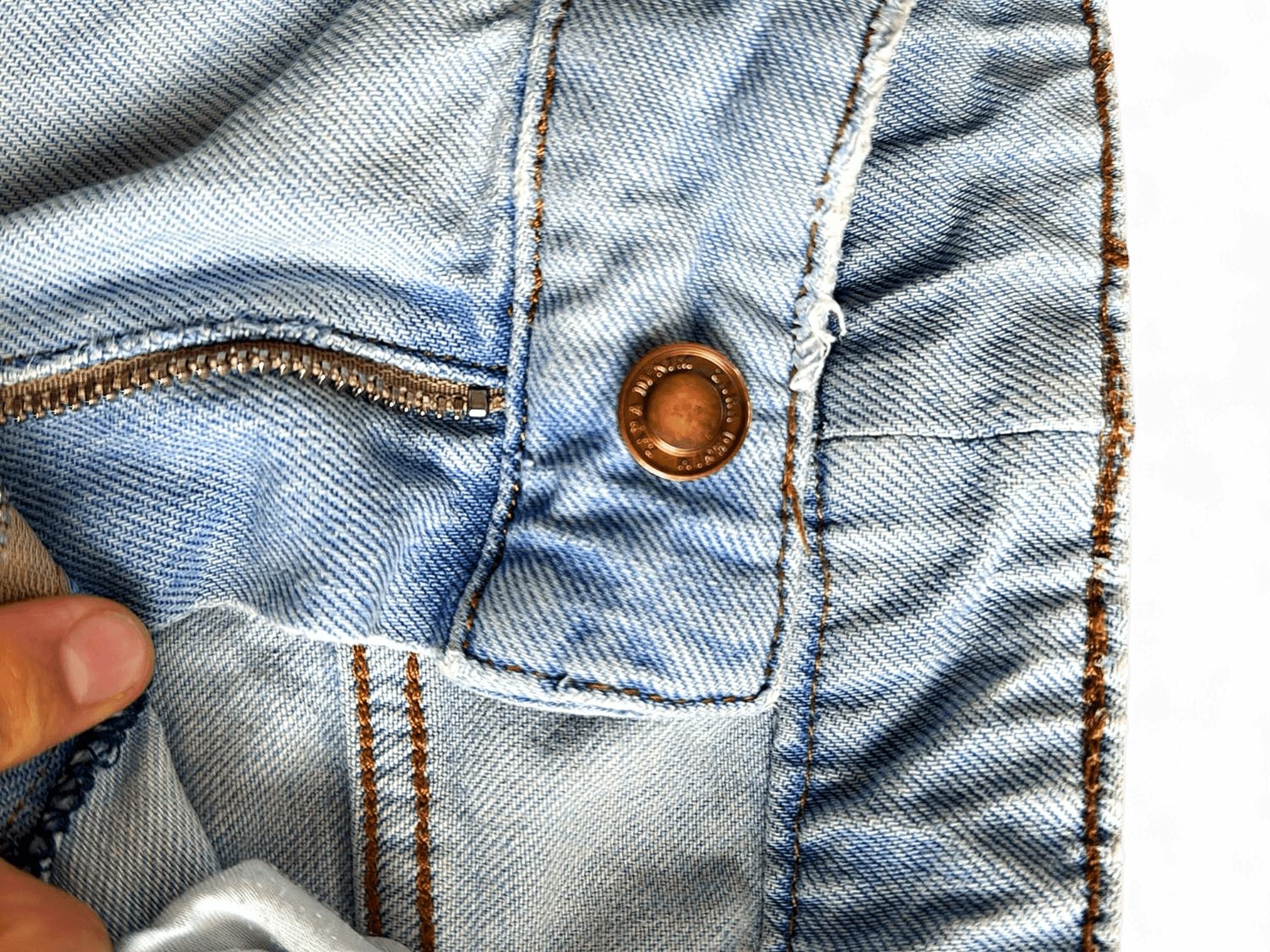 Light Blue High-Rise Denim Jeans - Classic Straight Leg 2