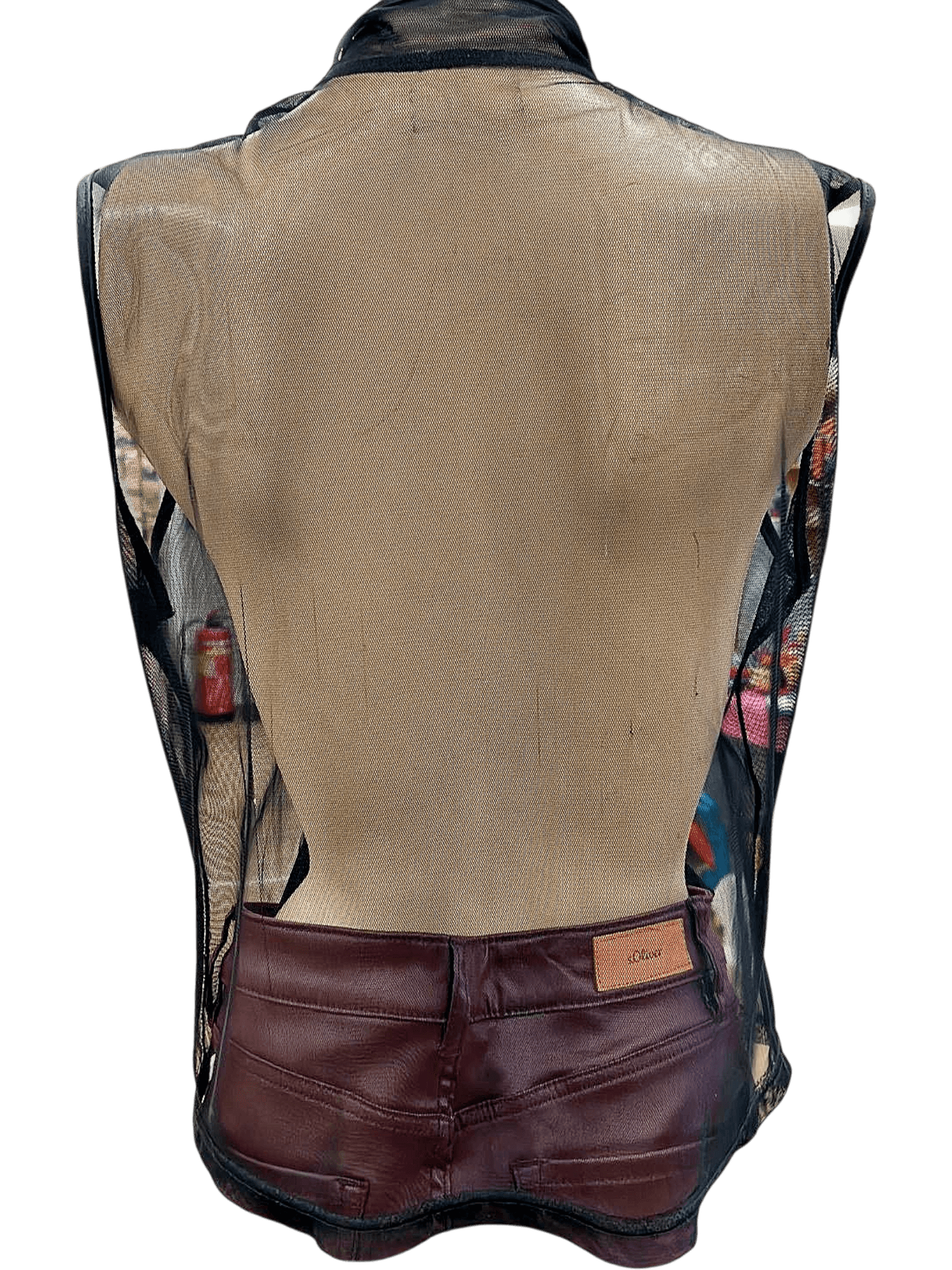 Transparente Mesh-Weste mit Reißverschluss - Unisex 2