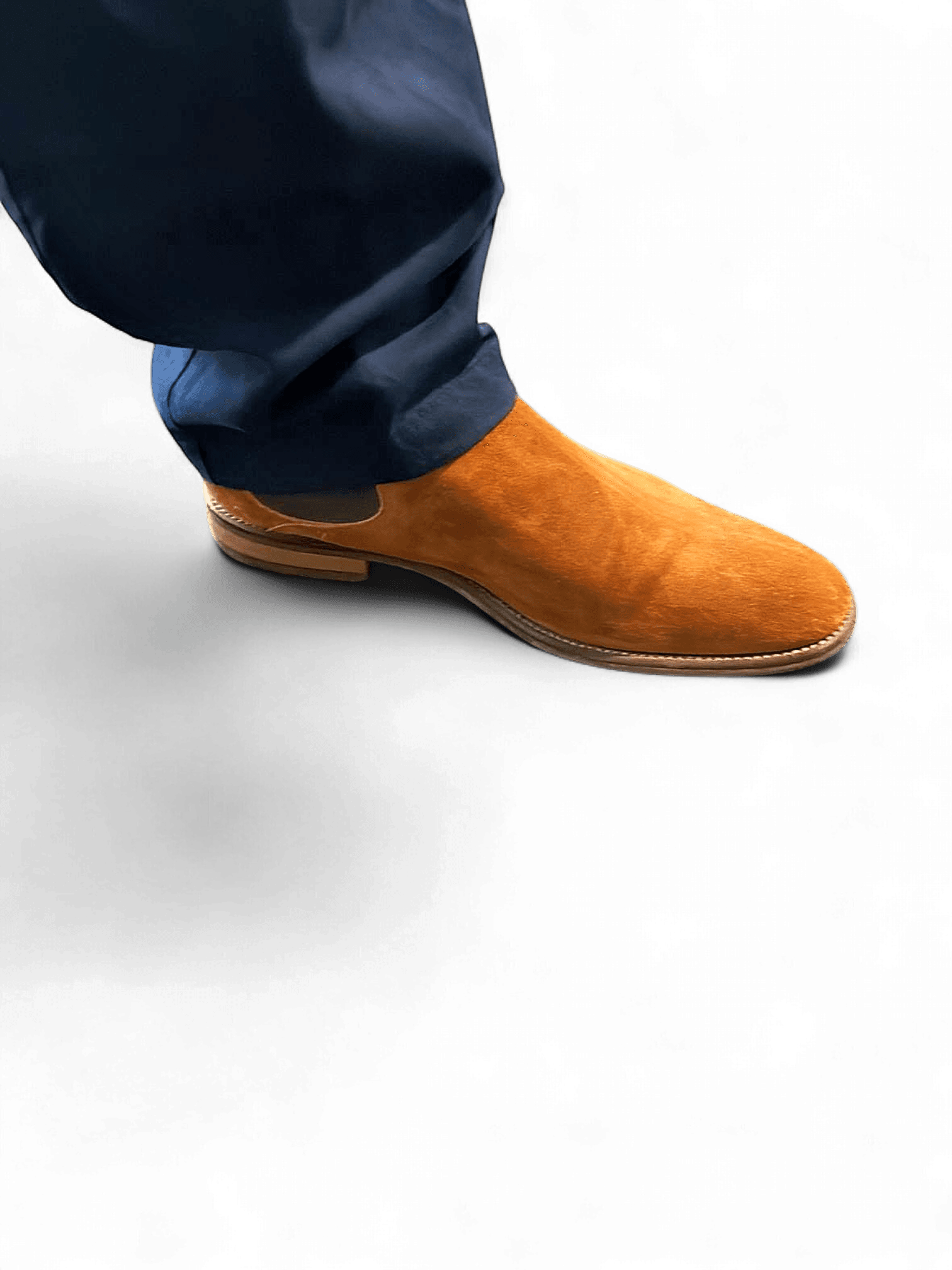 Men's Brown Suede Loafers - Smart Casual Slip-On Shoes 1