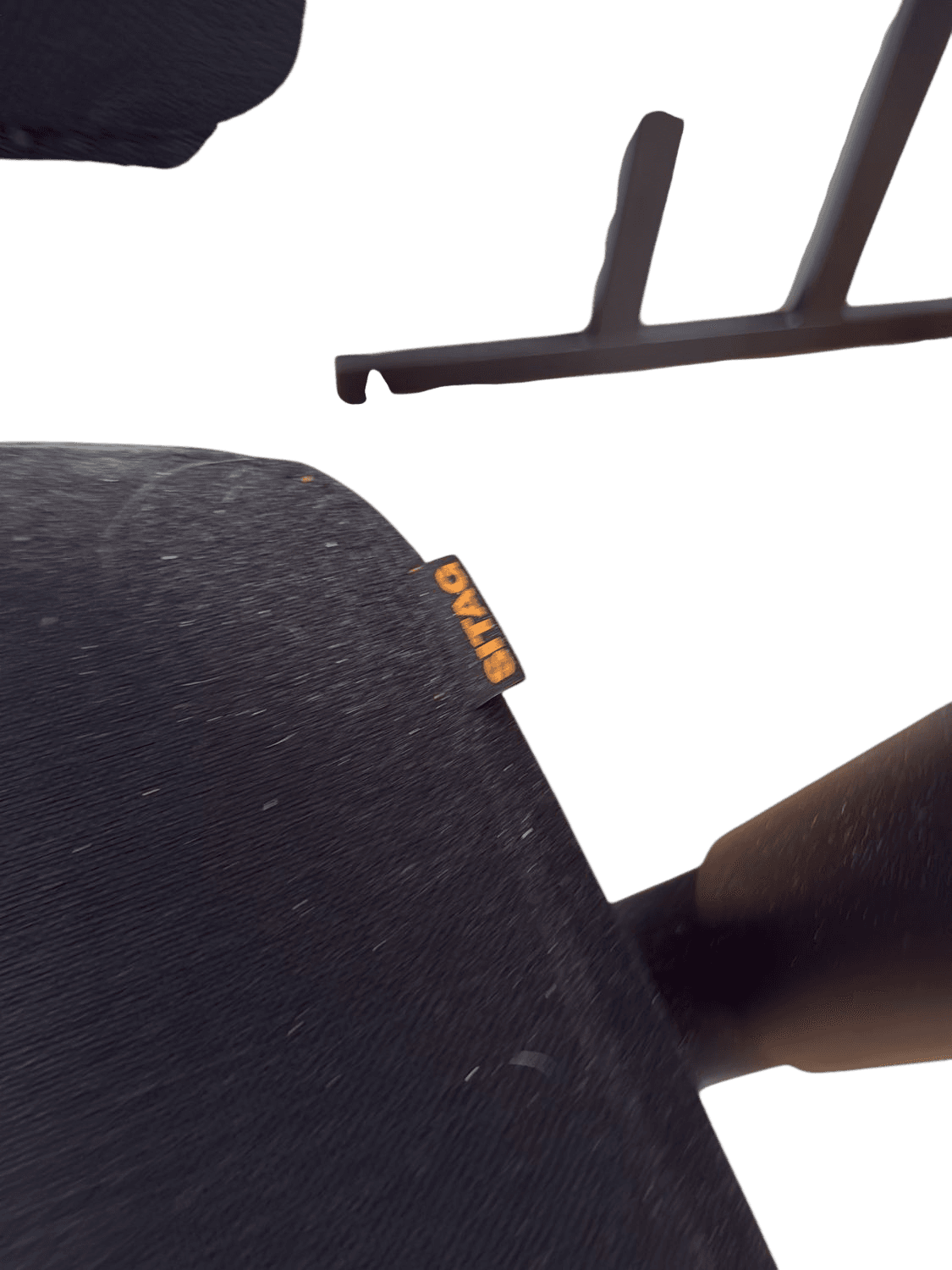 IKEA Black Fabric Office Chair with Adjustable Height and Castors 3