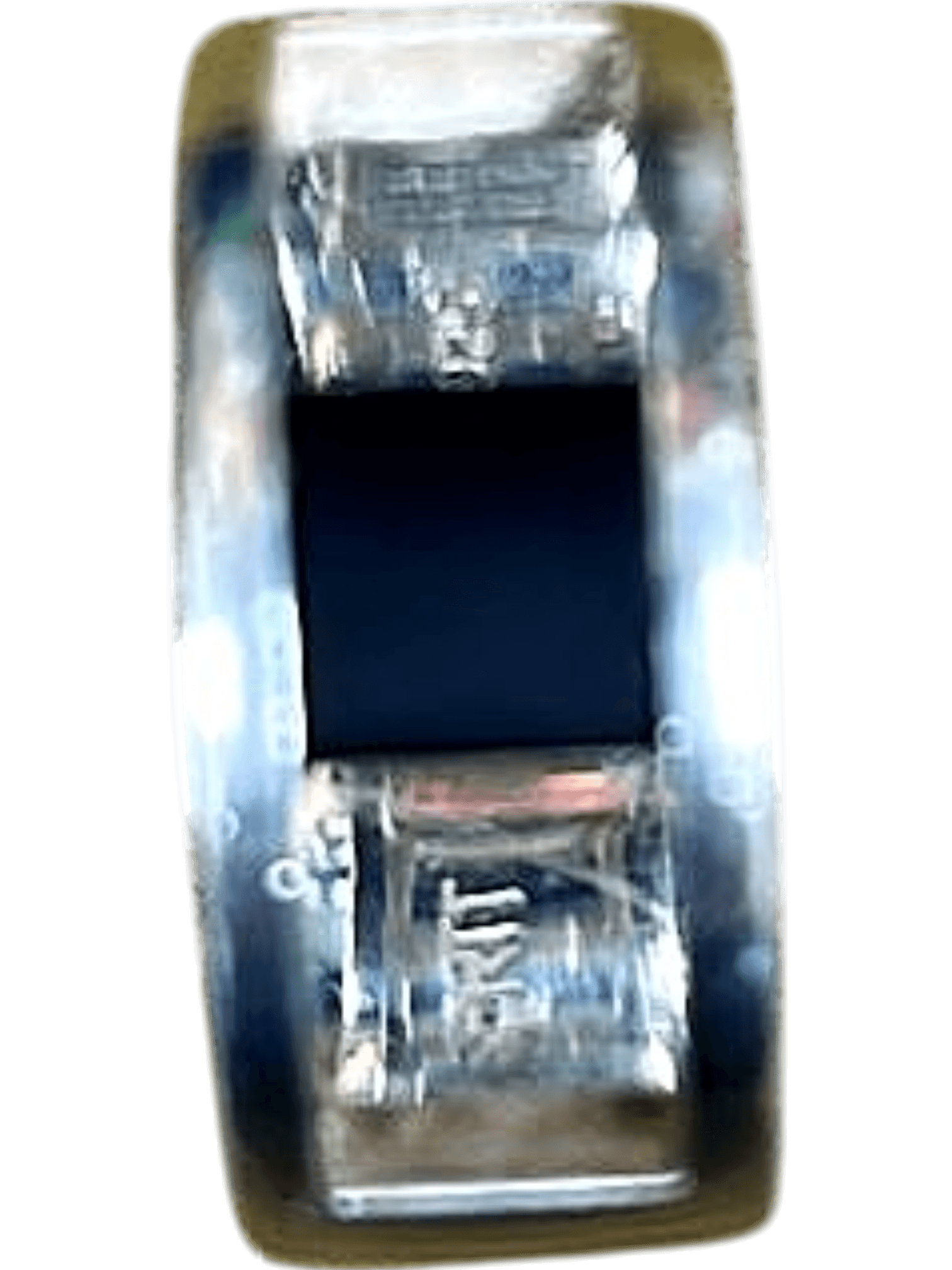 Silberring mit schwarzem Einsatz - Moderner Schmuck 1