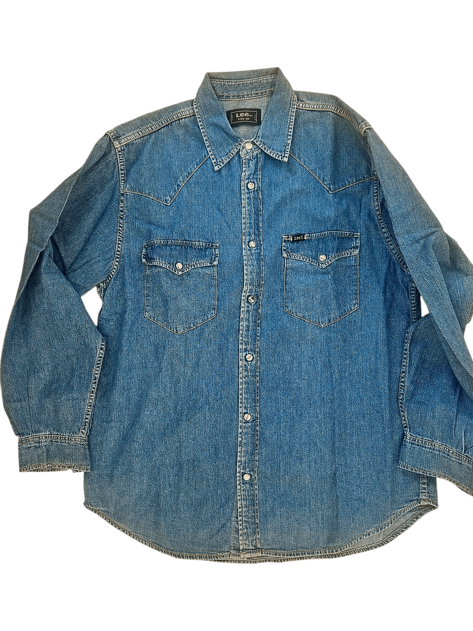Lee Denim Button-Down Shirt - Size M 1