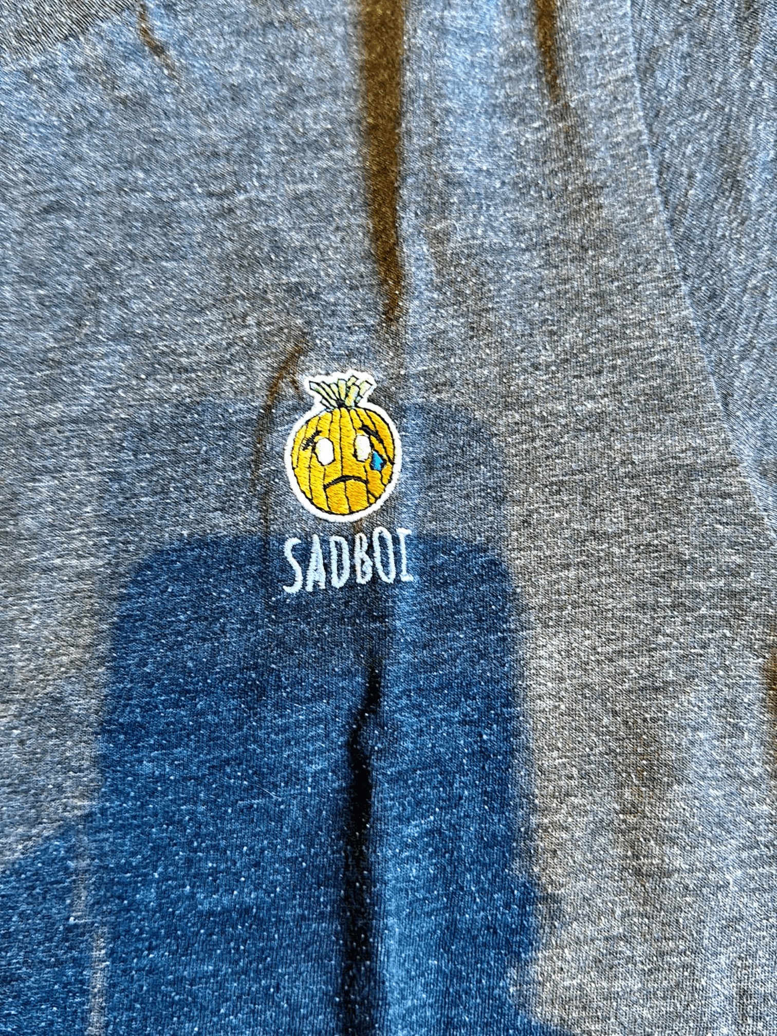 Sadboi Grey T-shirt with Embroidered Logo - Size M 2