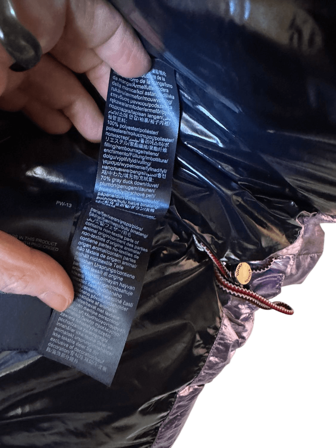 Tommy Hilfiger Metallic Purple Puffer Jacket - Size M 5